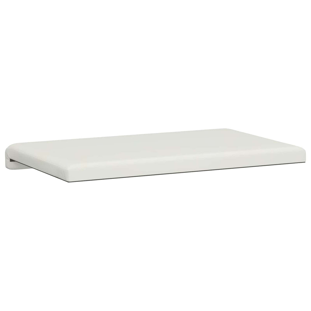 vidaXL Poduszka na ławkę Ekoskóra Biały Głębokość 35 cm