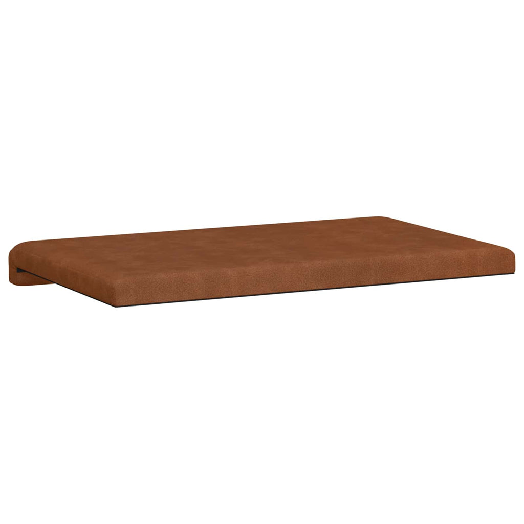 vidaXL Poduszka na ławkę Ekoskóra brązowy Głębokość 35 cm