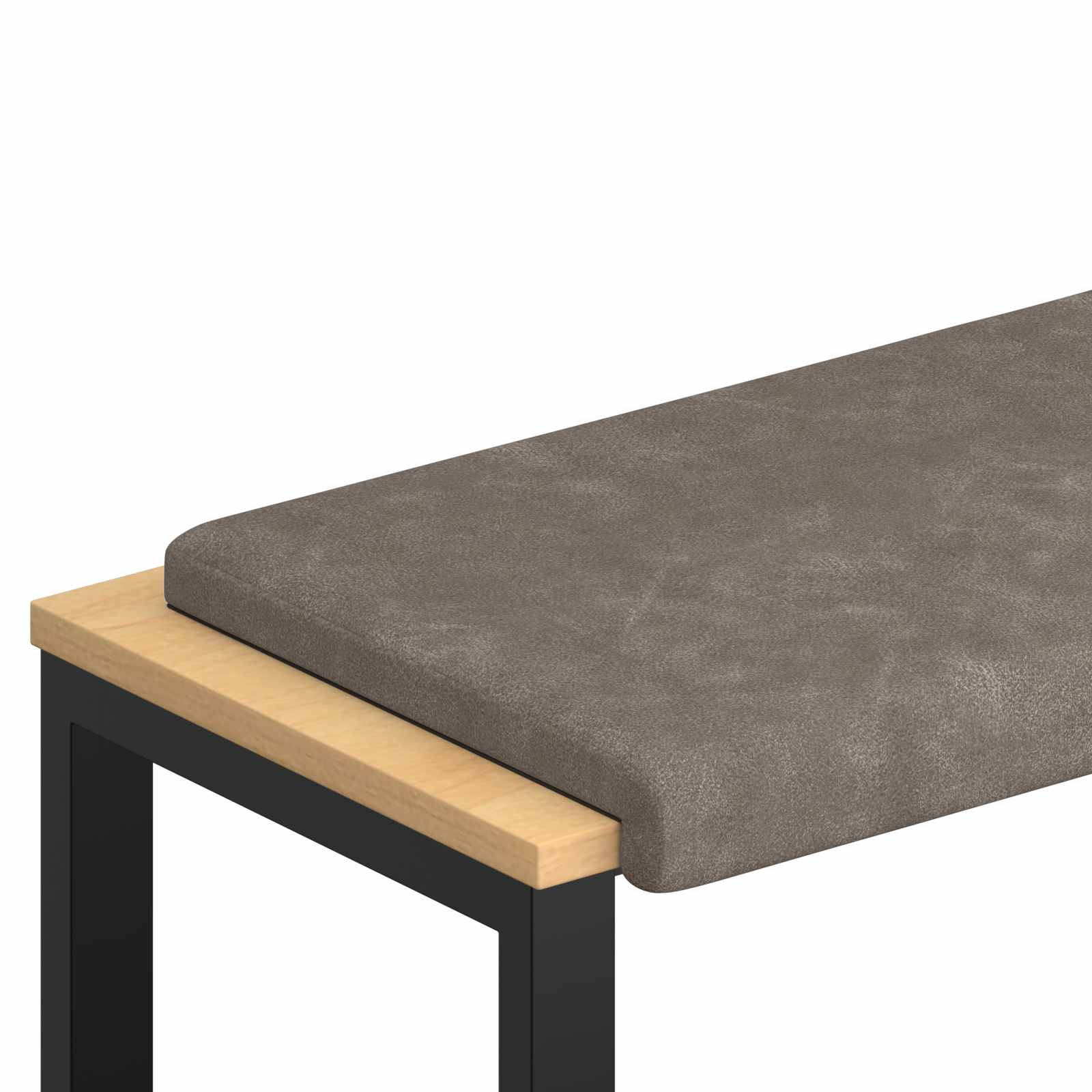 vidaXL Poduszka na ławkę Ekoskóra Szary Głębokość 35 cm