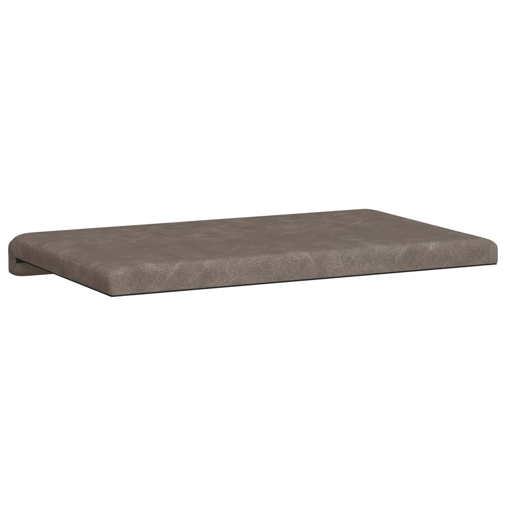 vidaXL Poduszka na ławkę Ekoskóra Szary Głębokość 35 cm