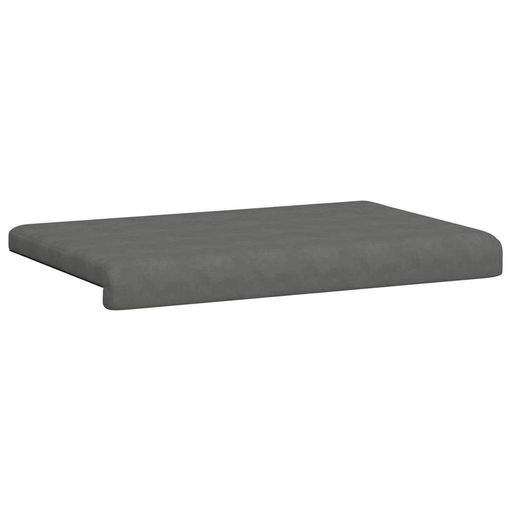 vidaXL Poduszka na ławkę Mikrofibra ciemnoszary Głębokość 35 cm