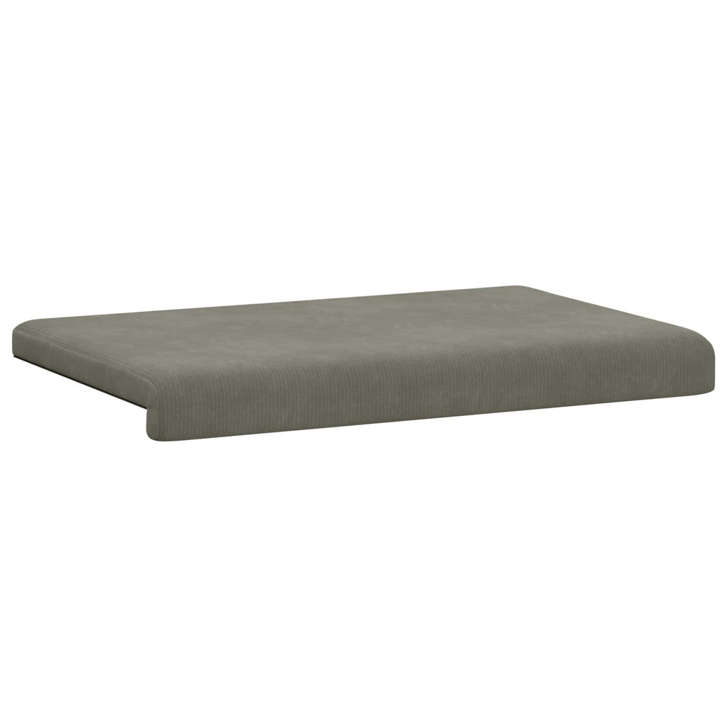 vidaXL Poduszka na ławkę sztruks jasnoszary Głębokość 35 cm