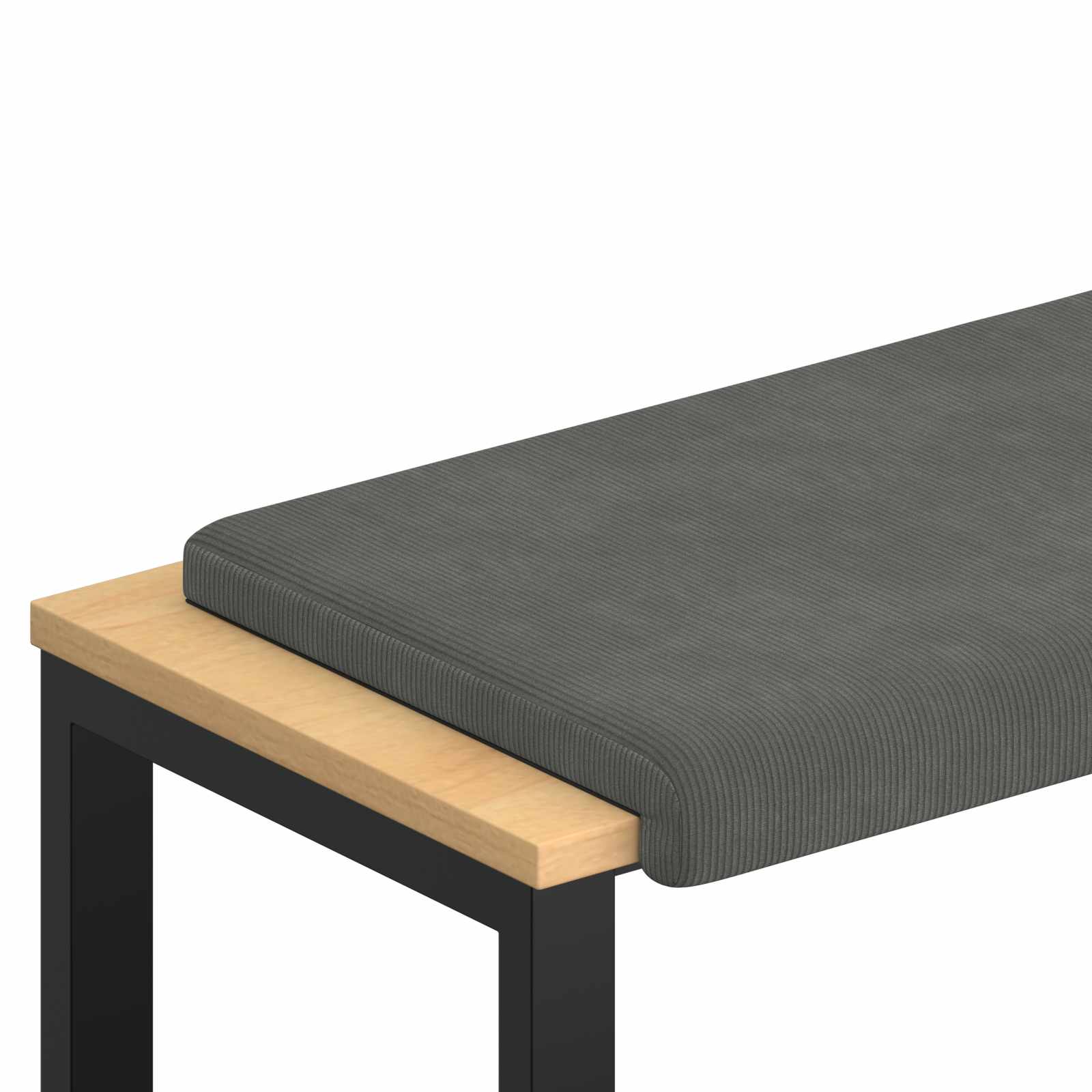 vidaXL Poduszka na ławkę sztruks ciemnoszary Głębokość 35 cm