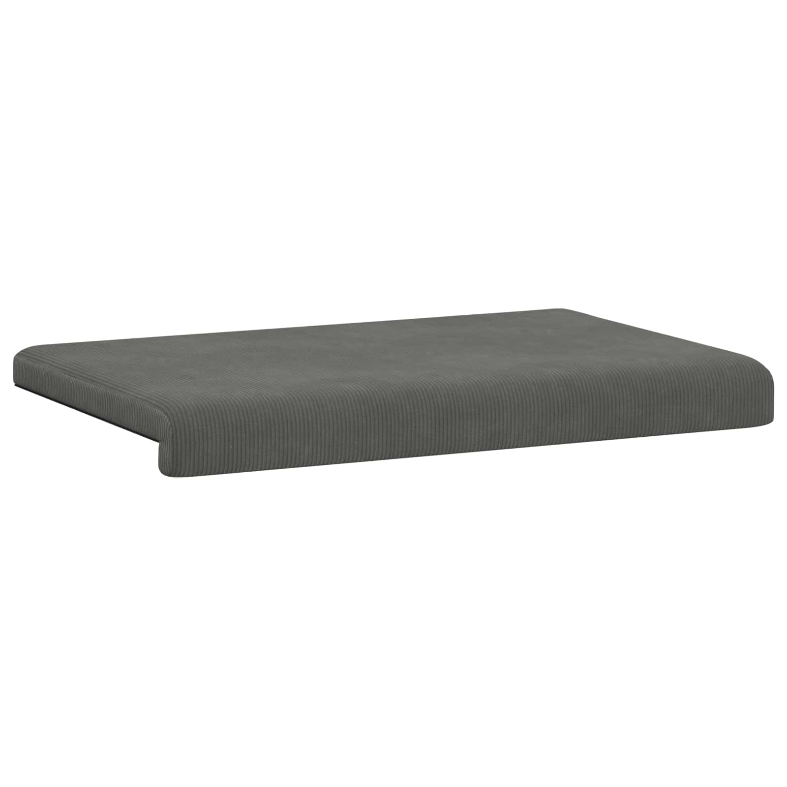 vidaXL Poduszka na ławkę sztruks ciemnoszary Głębokość 35 cm