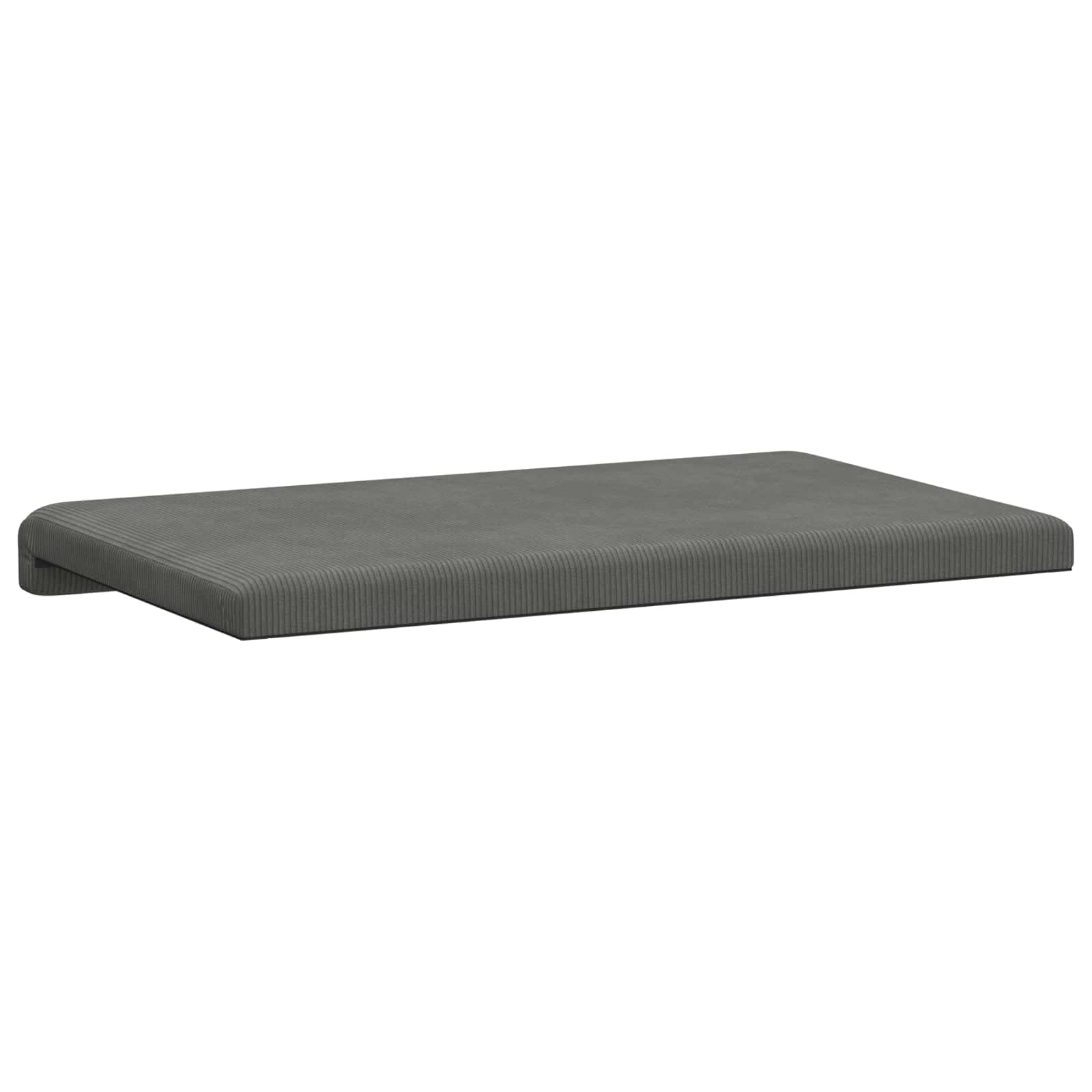 vidaXL Poduszka na ławkę sztruks ciemnoszary Głębokość 35 cm