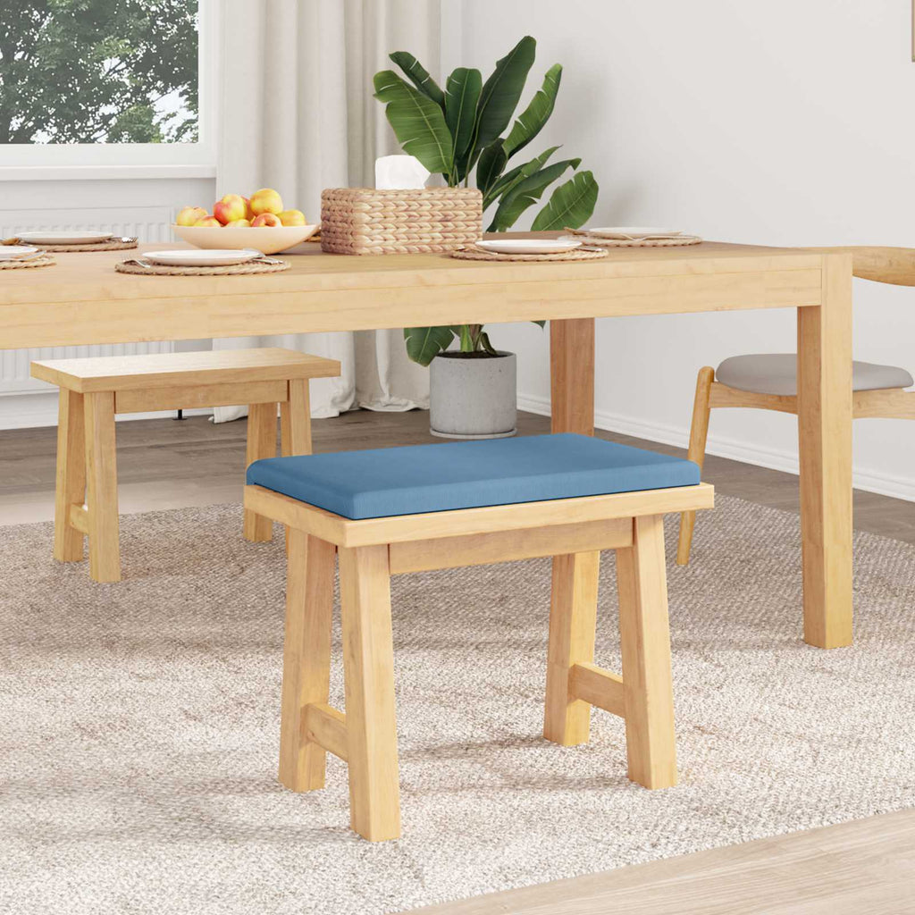 vidaXL Poduszka na ławkę sztruks niebieski Głębokość 35 cm