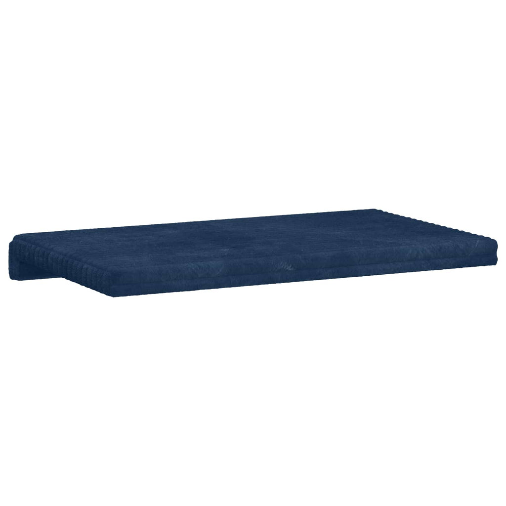vidaXL Poduszka na ławkę Pluszowy kord Granatowy Głębokość 35 cm