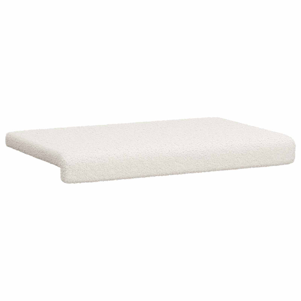 vidaXL Poduszka na ławkę Tkanina sherpa kremowy Głębokość 35 cm