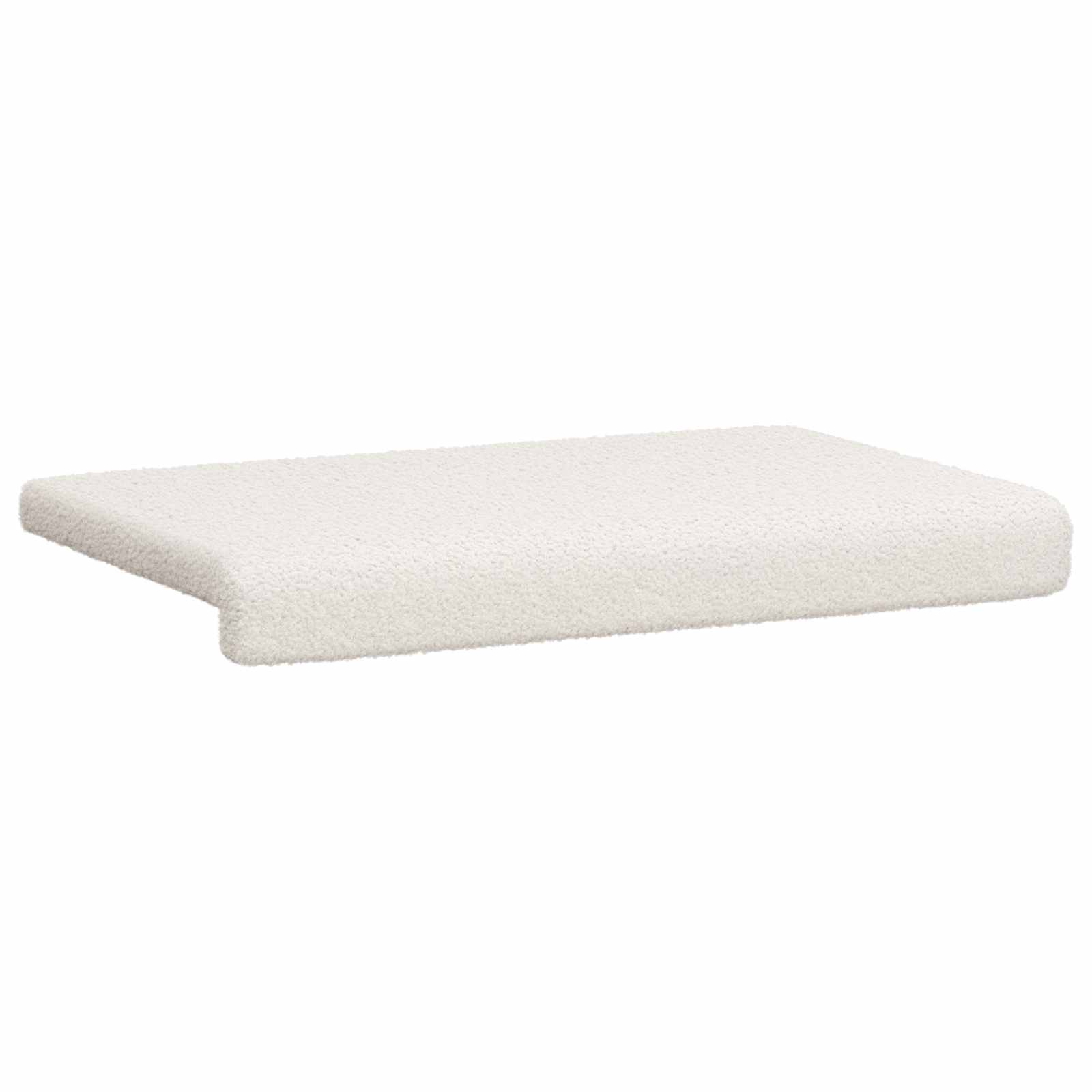 vidaXL Poduszka na ławkę Tkanina sherpa kremowy Głębokość 35 cm