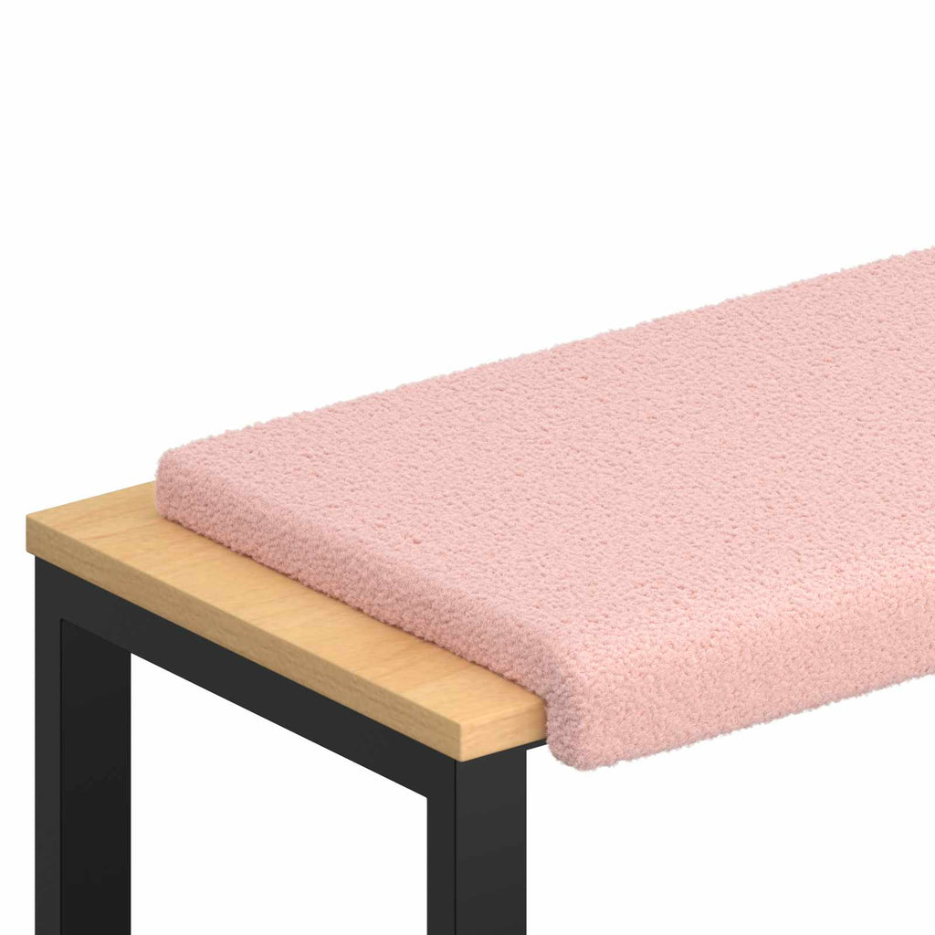 vidaXL Poduszka na ławkę Tkanina sherpa różowy Głębokość 35 cm