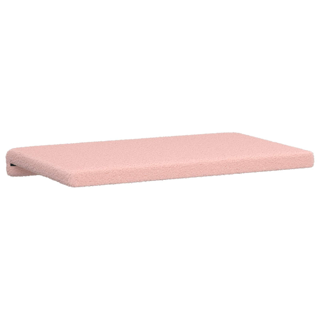 vidaXL Poduszka na ławkę Tkanina sherpa różowy Głębokość 35 cm