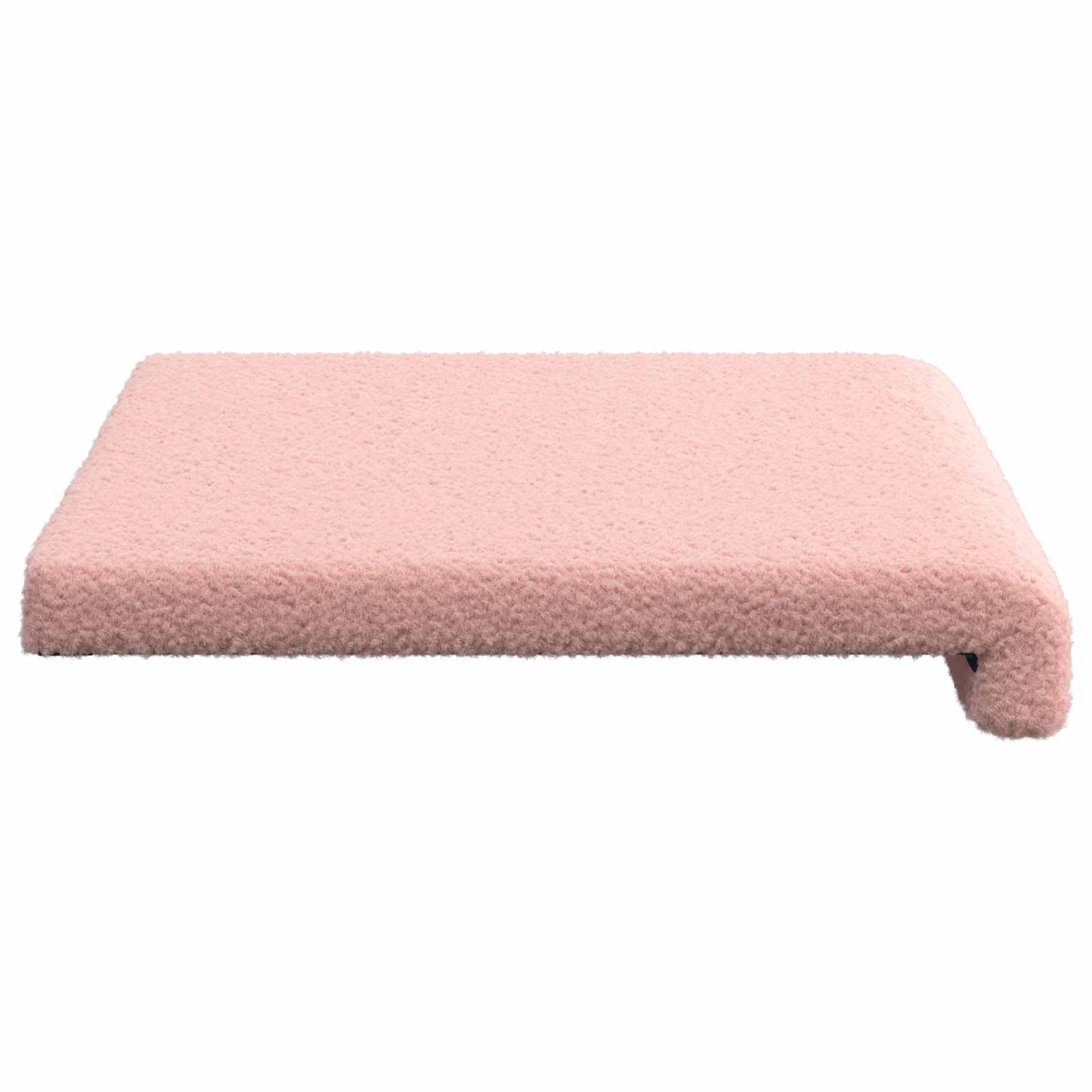 vidaXL Poduszka na ławkę Tkanina sherpa różowy Głębokość 35 cm