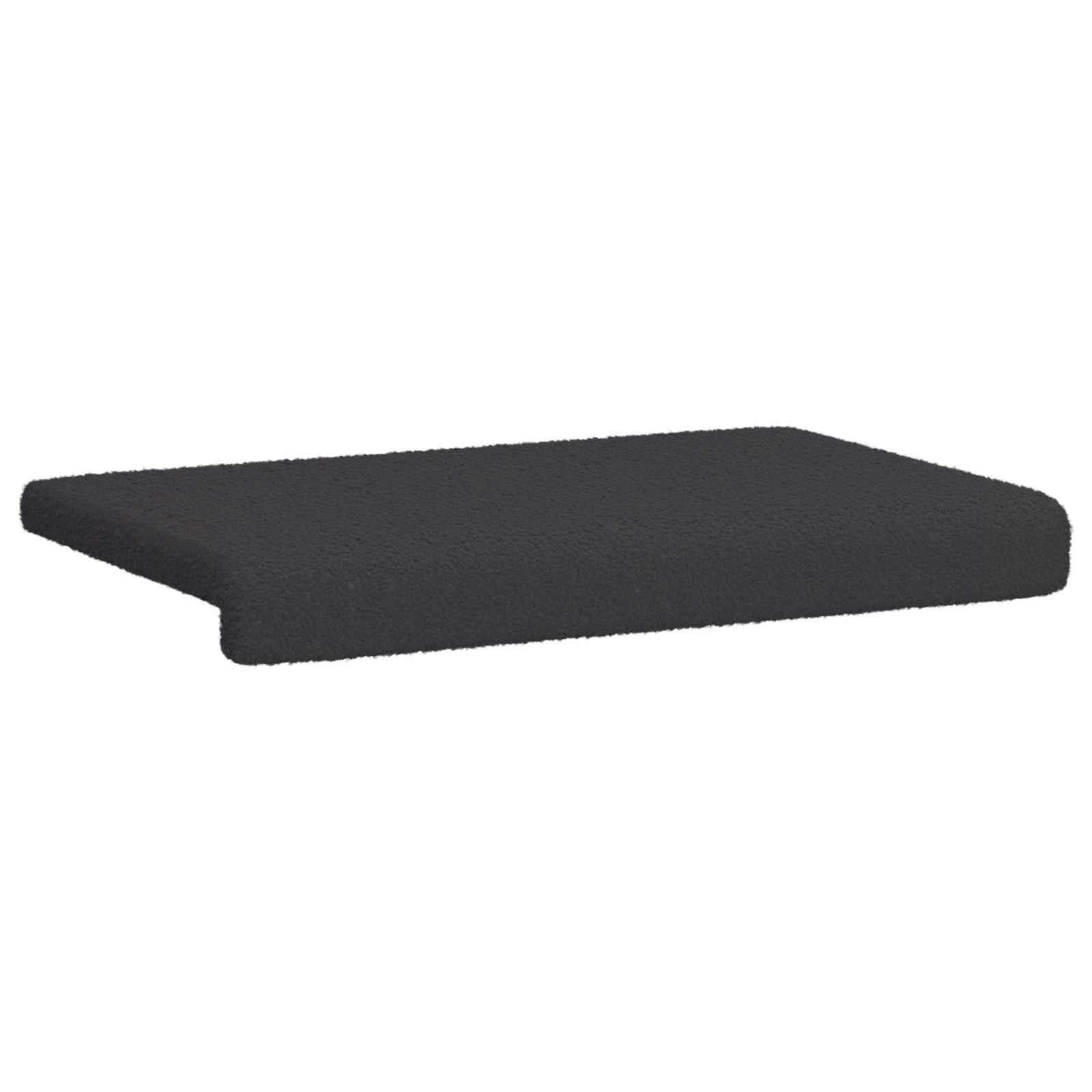 vidaXL Poduszka na ławkę Tkanina sherpa ciemnoszary Głębokość 35 cm