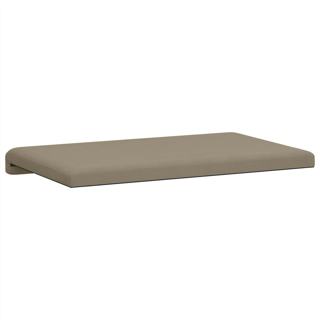 vidaXL Poduszka na ławkę Teksturowany Welur Khaki Głębokość 35 cm