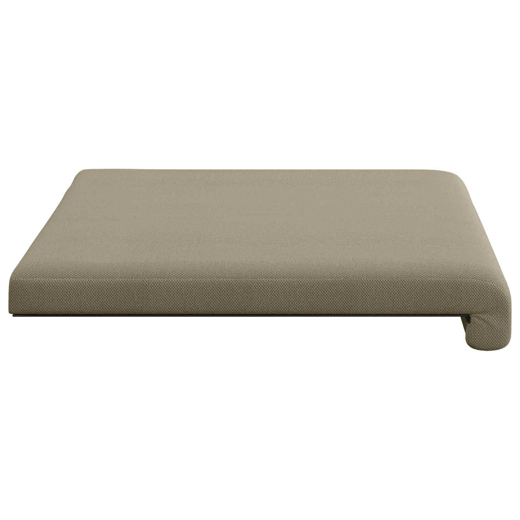 vidaXL Poduszka na ławkę Teksturowany Welur Khaki Głębokość 35 cm