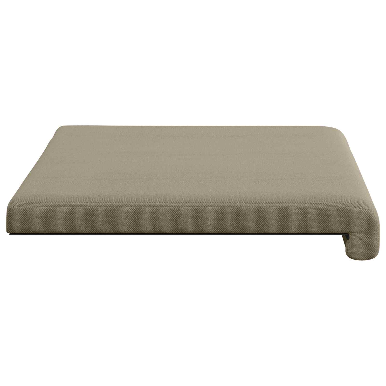 vidaXL Poduszka na ławkę Teksturowany Welur Khaki Głębokość 35 cm