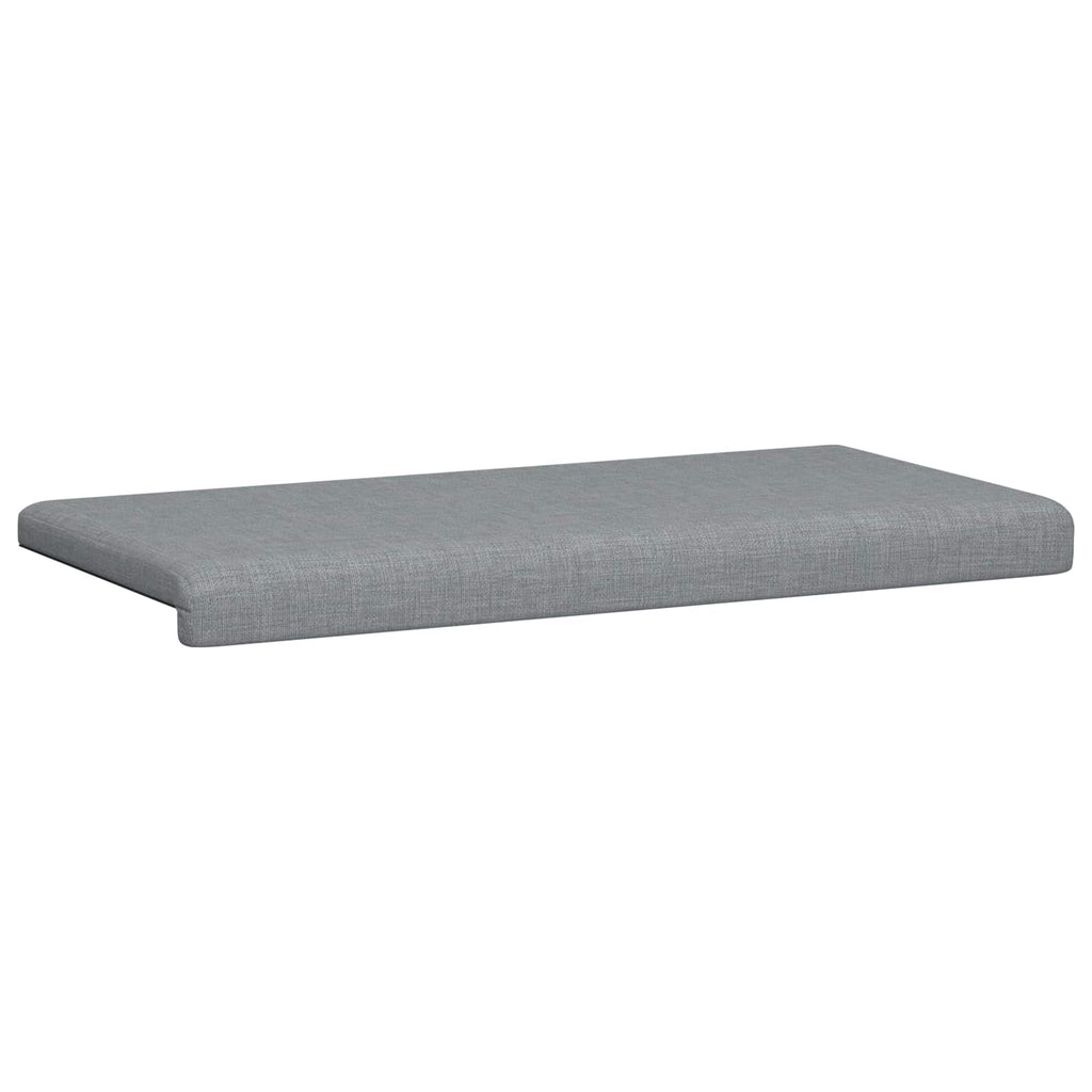 vidaXL Poduszka na ławkę tkanina jasnoszary Głębokość 35 cm
