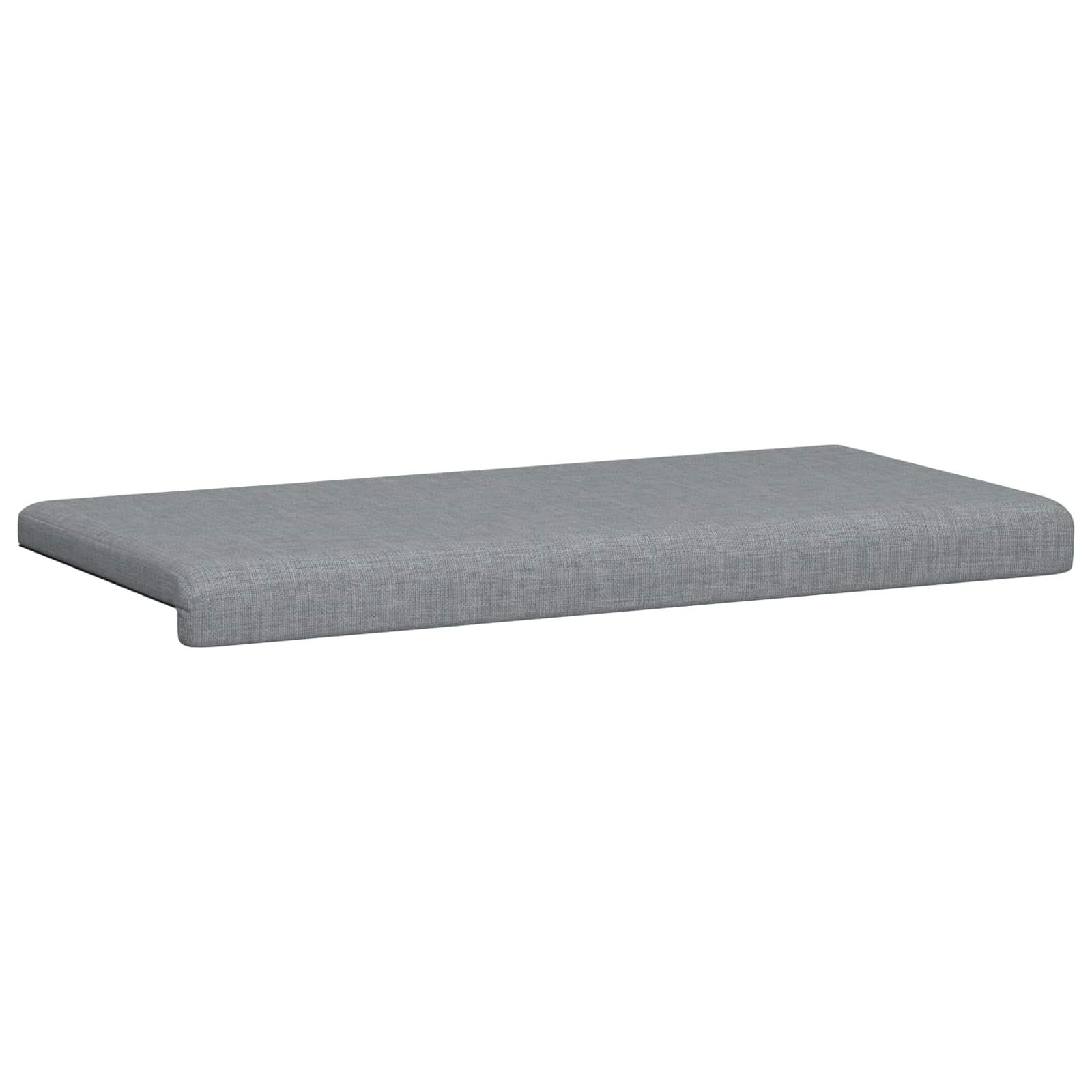 vidaXL Poduszka na ławkę tkanina jasnoszary Głębokość 35 cm