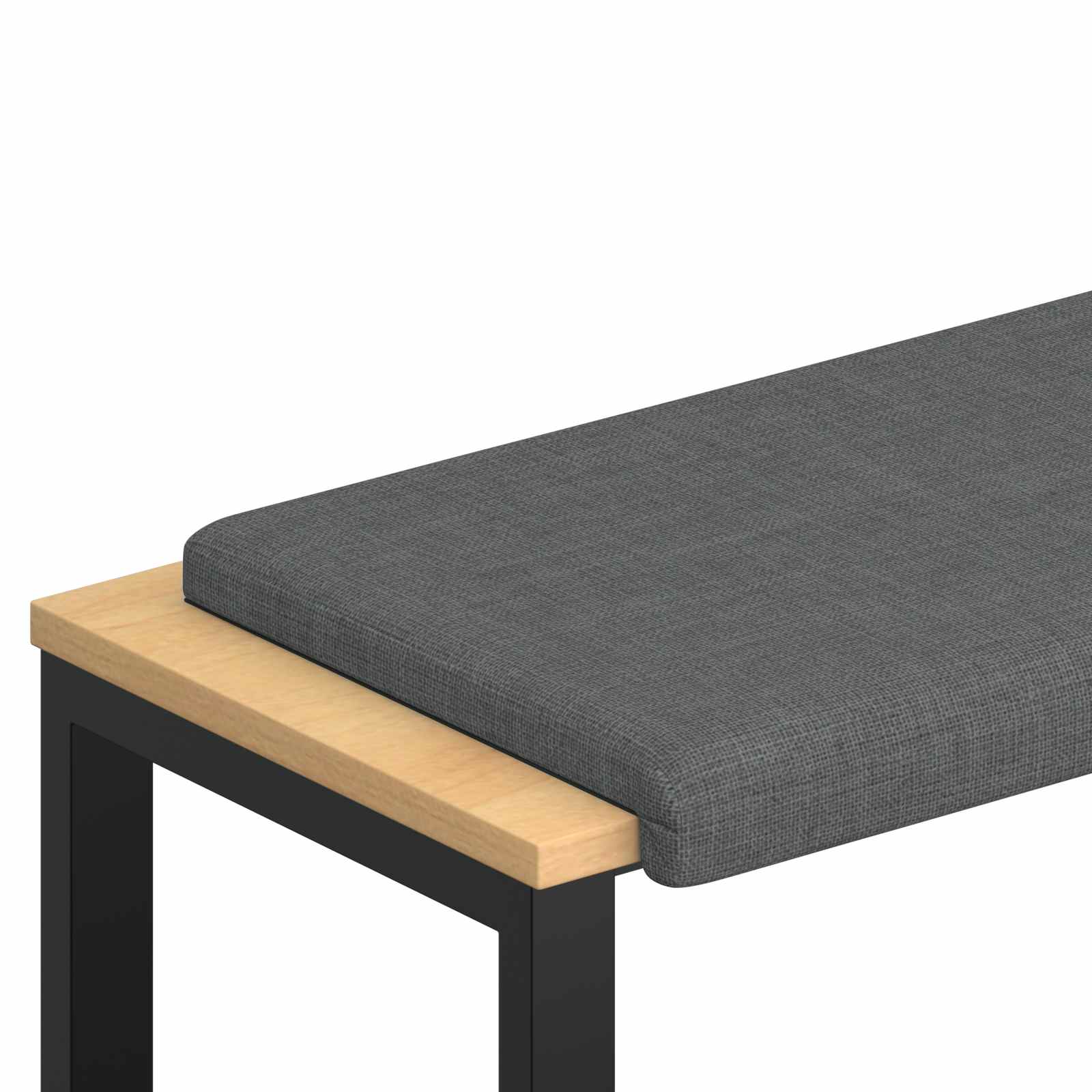 vidaXL Poduszka na ławkę tkanina ciemnoszary Głębokość 35 cm