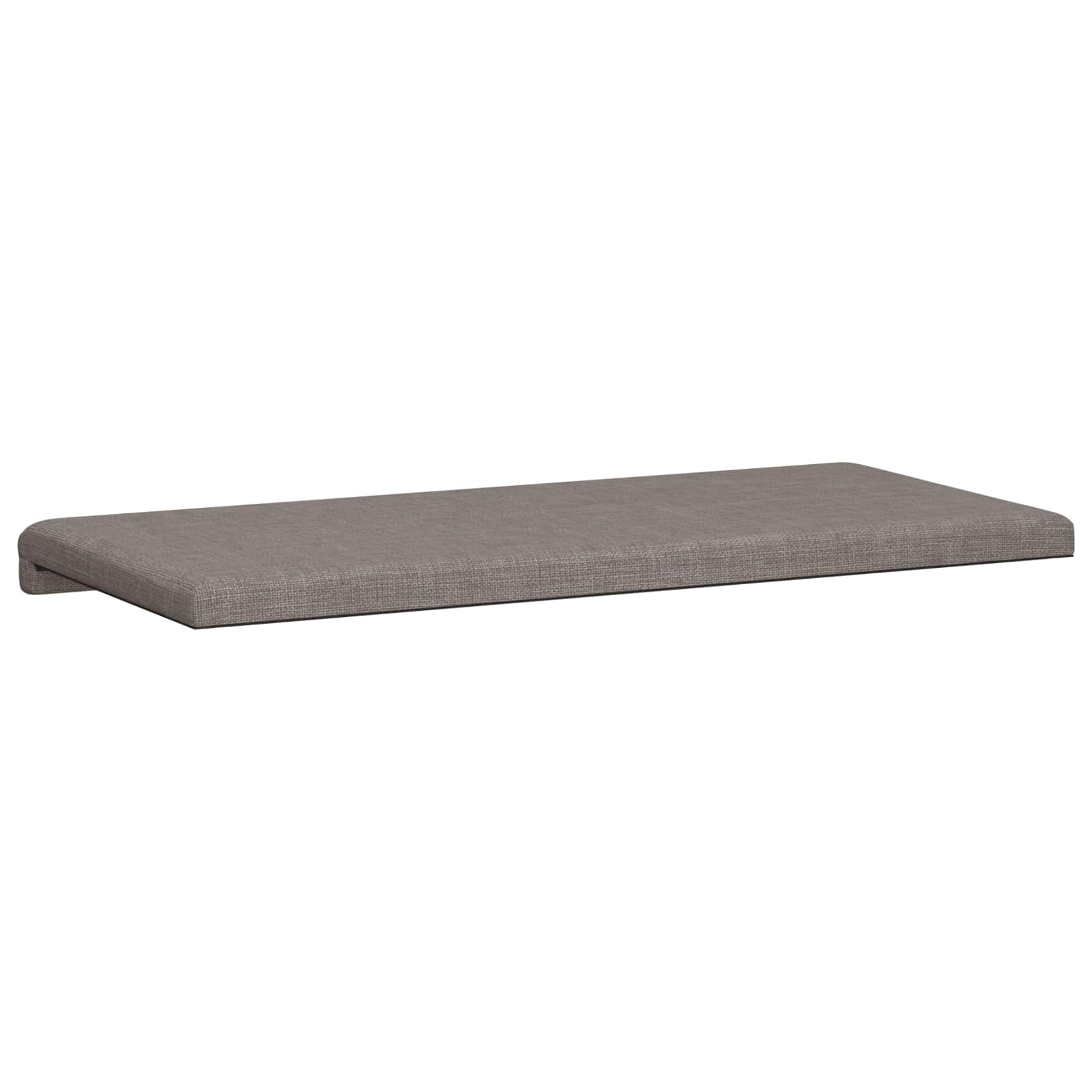vidaXL Poduszka na ławkę tkanina Ciemnoszary Głębokość 35 cm