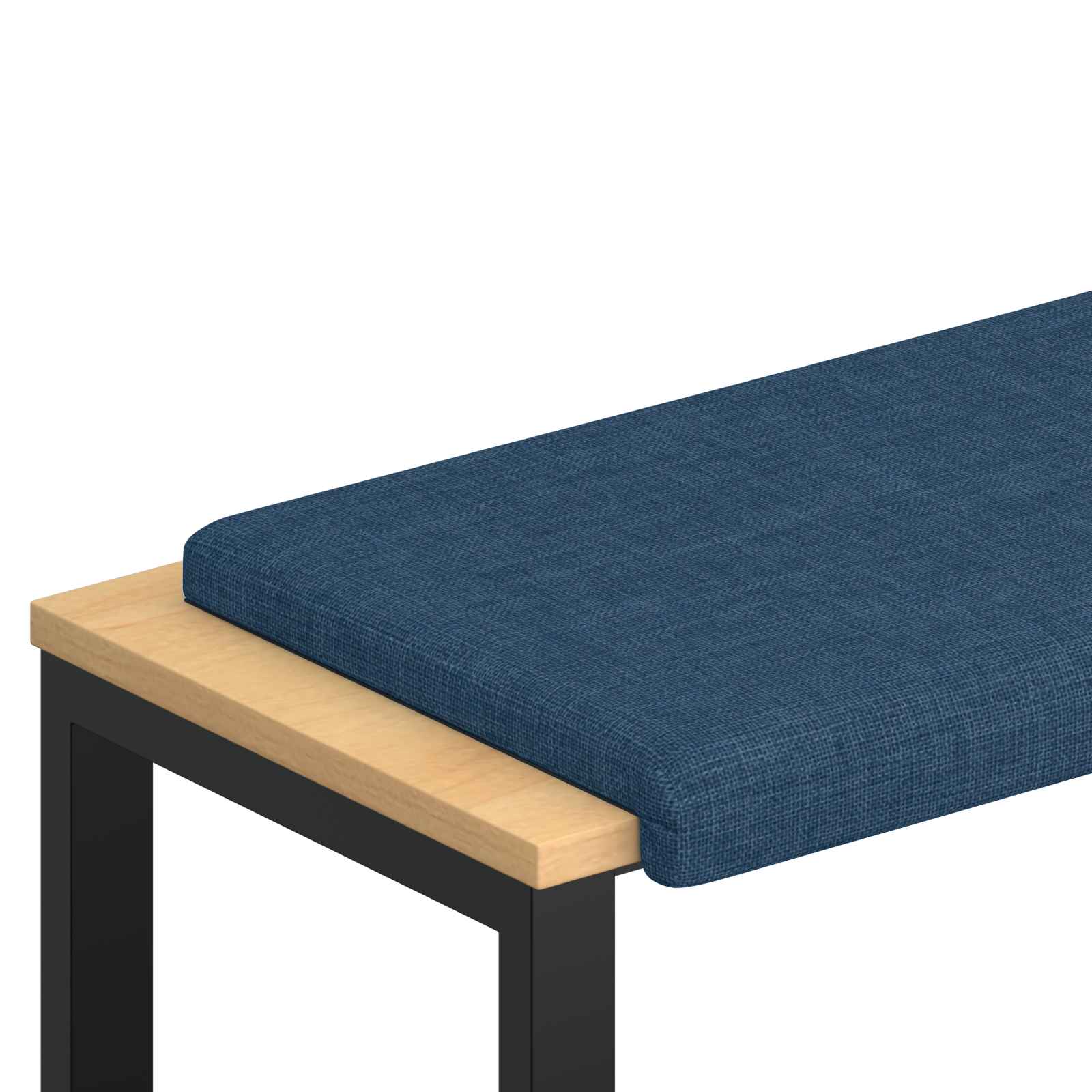 vidaXL Poduszka na ławkę tkanina niebieski Głębokość 35 cm