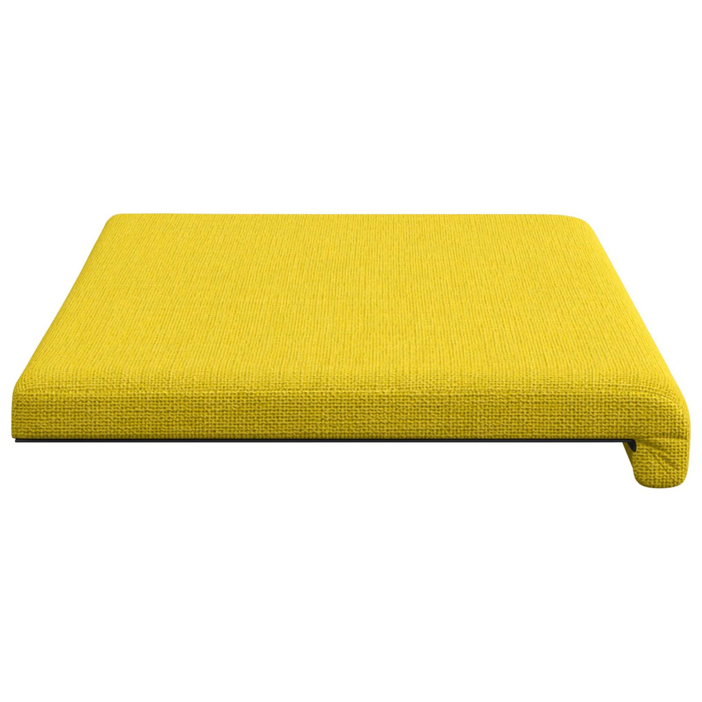 vidaXL Poduszka na ławkę tkanina Jasnożółty Głębokość 35 cm