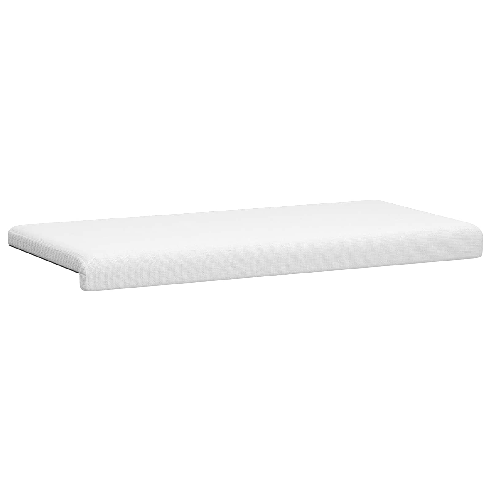 vidaXL Poduszka na ławkę tkanina Biały Głębokość 35 cm