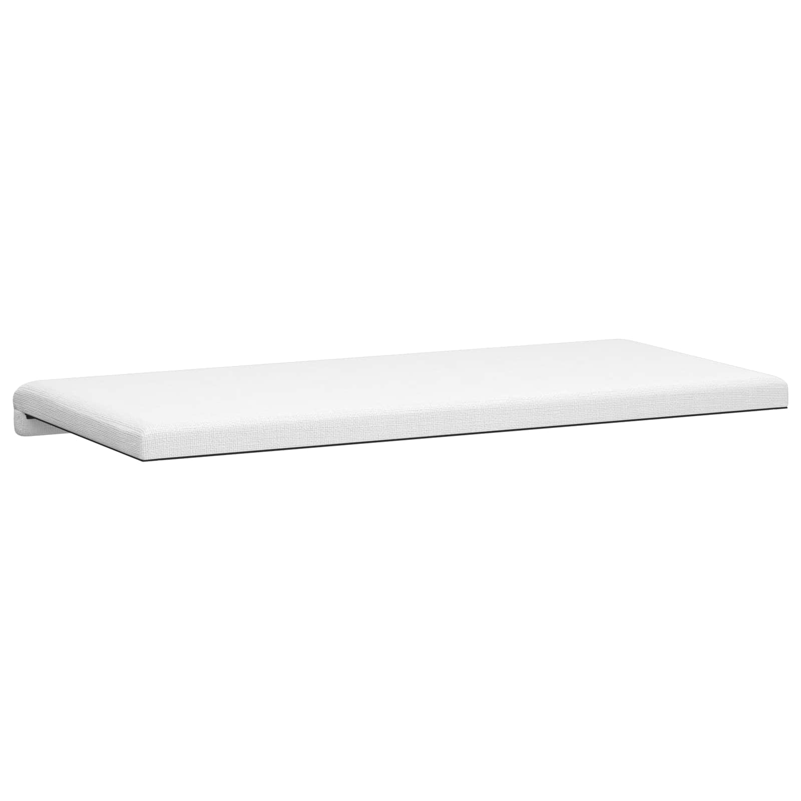 vidaXL Poduszka na ławkę tkanina Biały Głębokość 35 cm