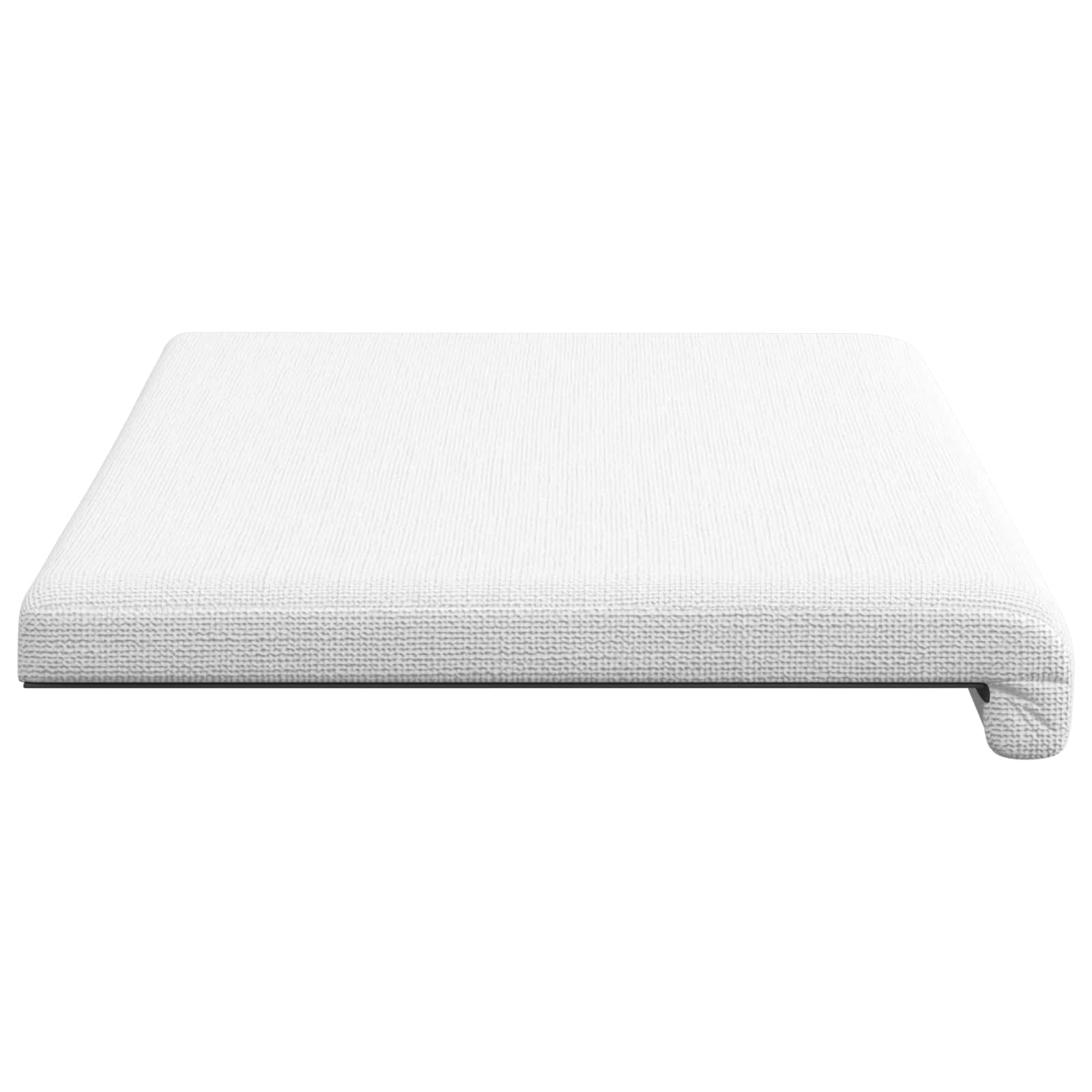 vidaXL Poduszka na ławkę tkanina Biały Głębokość 35 cm
