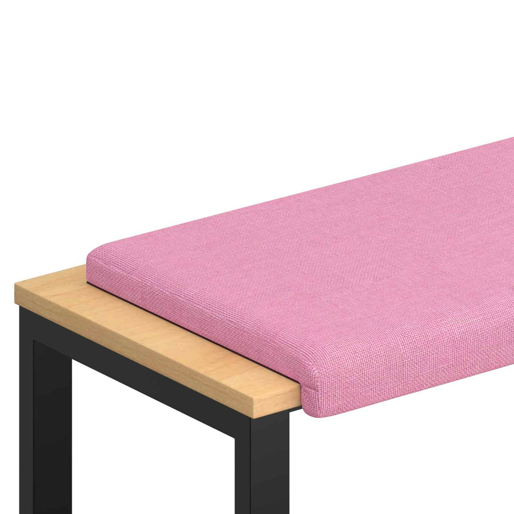 vidaXL Poduszka na ławkę tkanina różowy Głębokość 35 cm