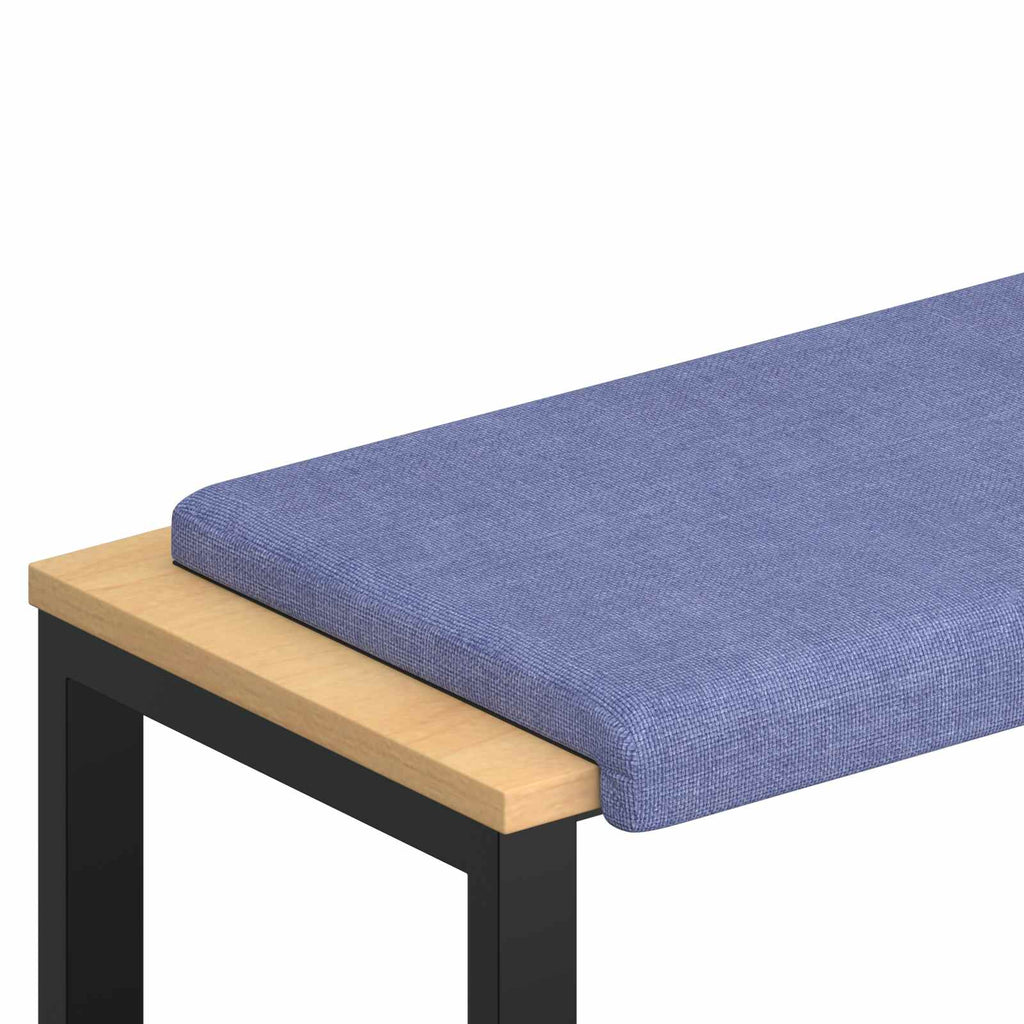 vidaXL Poduszka na ławkę tkanina Niebieski dżins Głębokość 35 cm