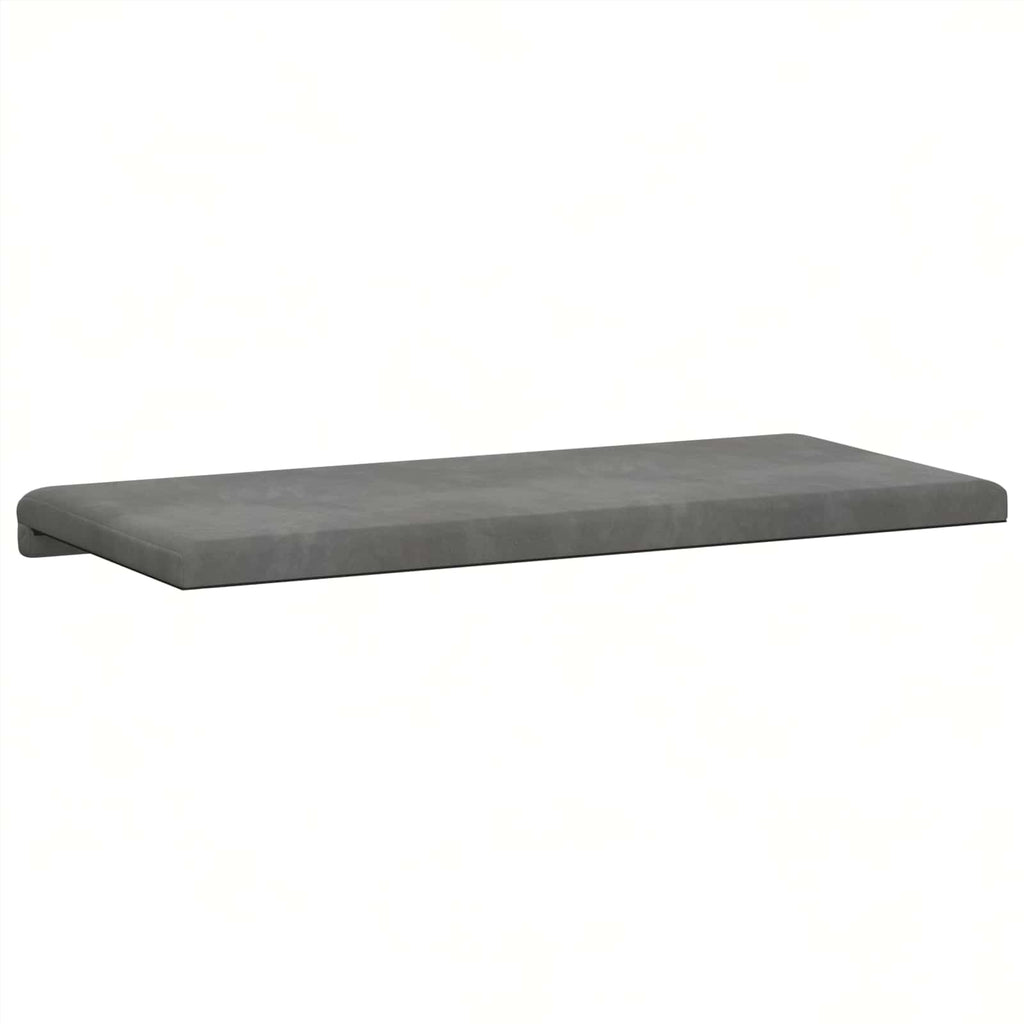 vidaXL Poduszka na ławkę Welur ciemnoszary Głębokość 35 cm