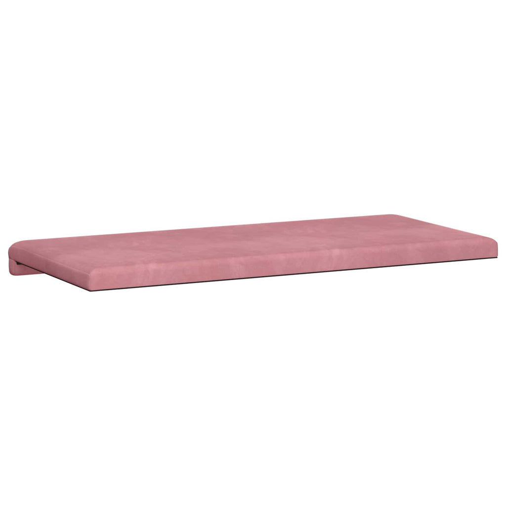 vidaXL Poduszka na ławkę Welur różowy Głębokość 35 cm