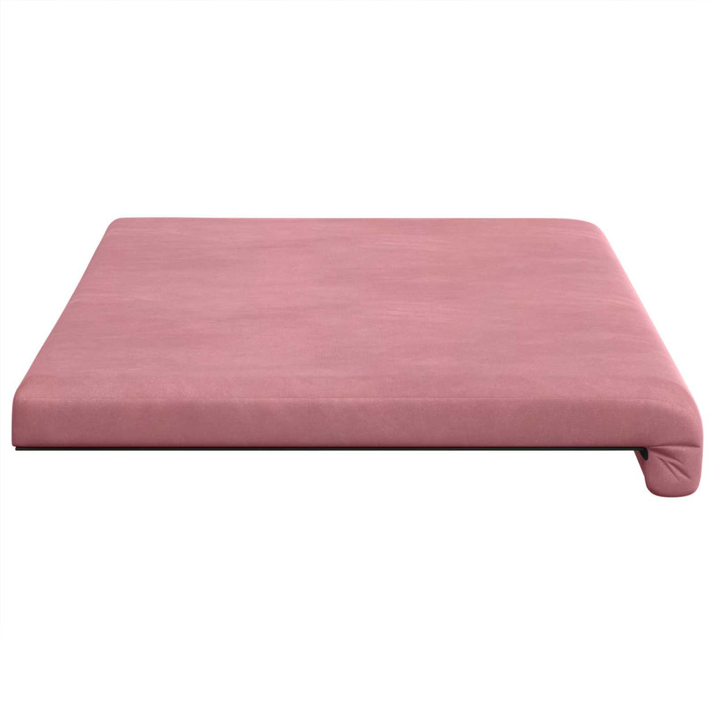 vidaXL Poduszka na ławkę Welur różowy Głębokość 35 cm