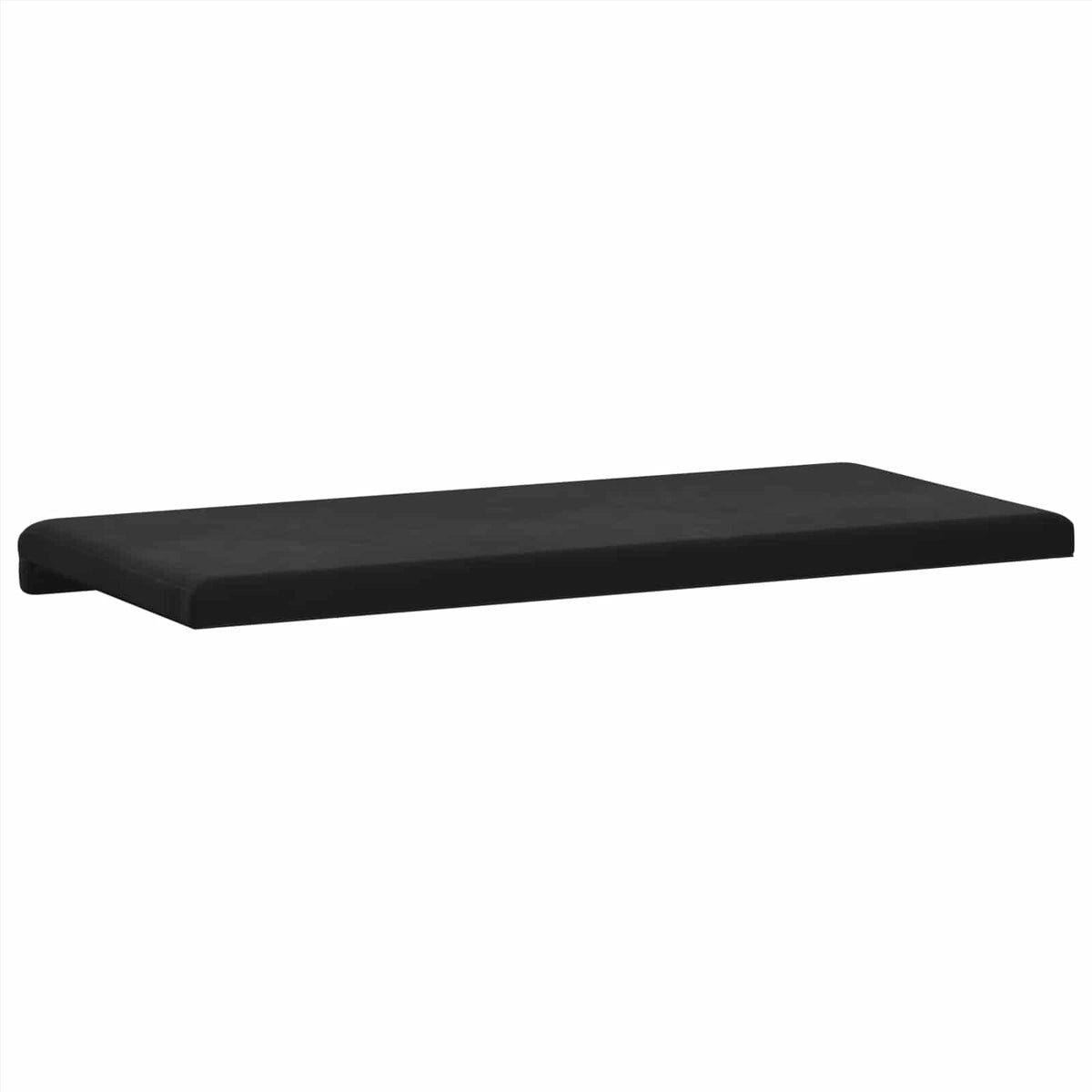 vidaXL Poduszka na ławkę Welur Czarny Głębokość 35 cm