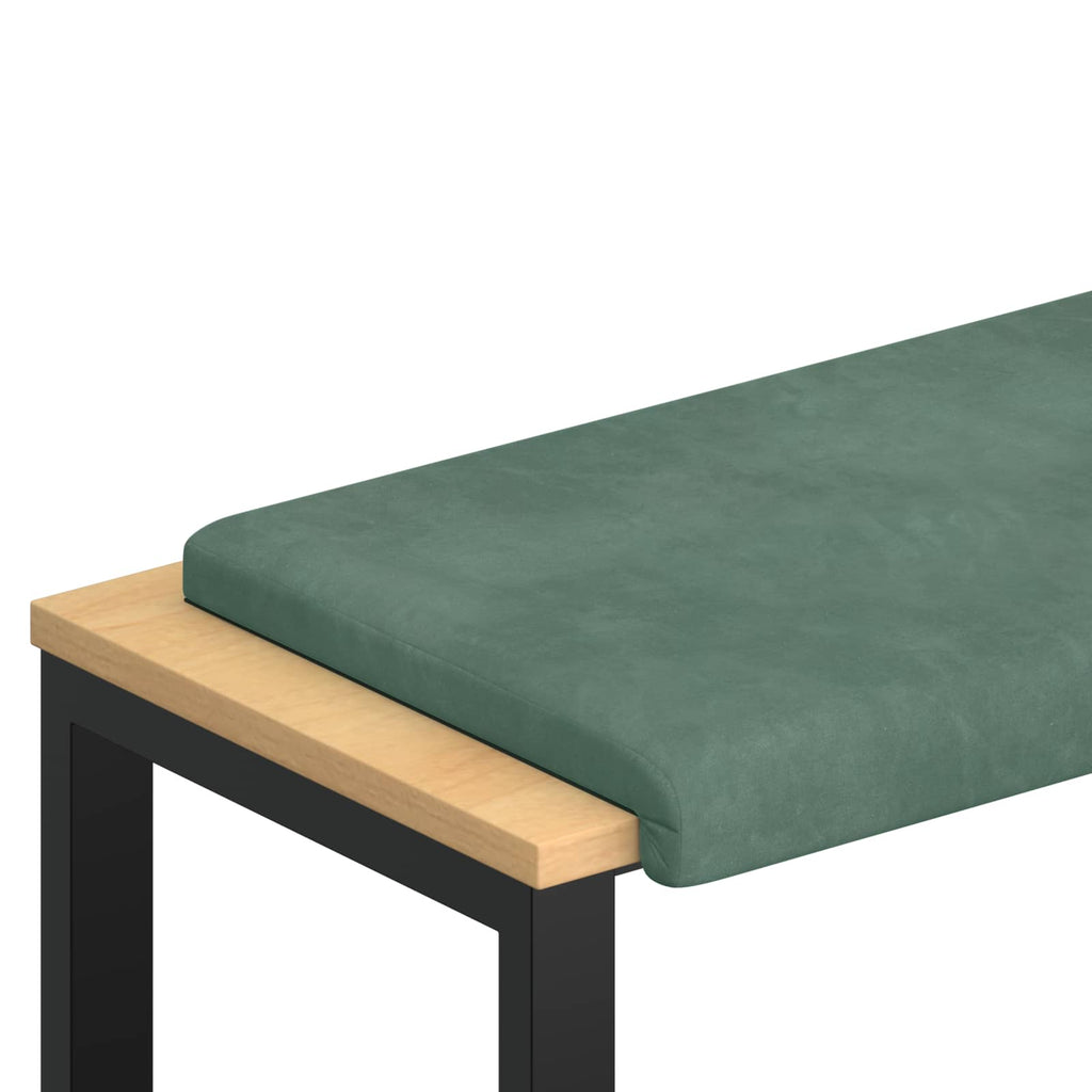 vidaXL Poduszka na ławkę Welur Zielony morski Głębokość 35 cm