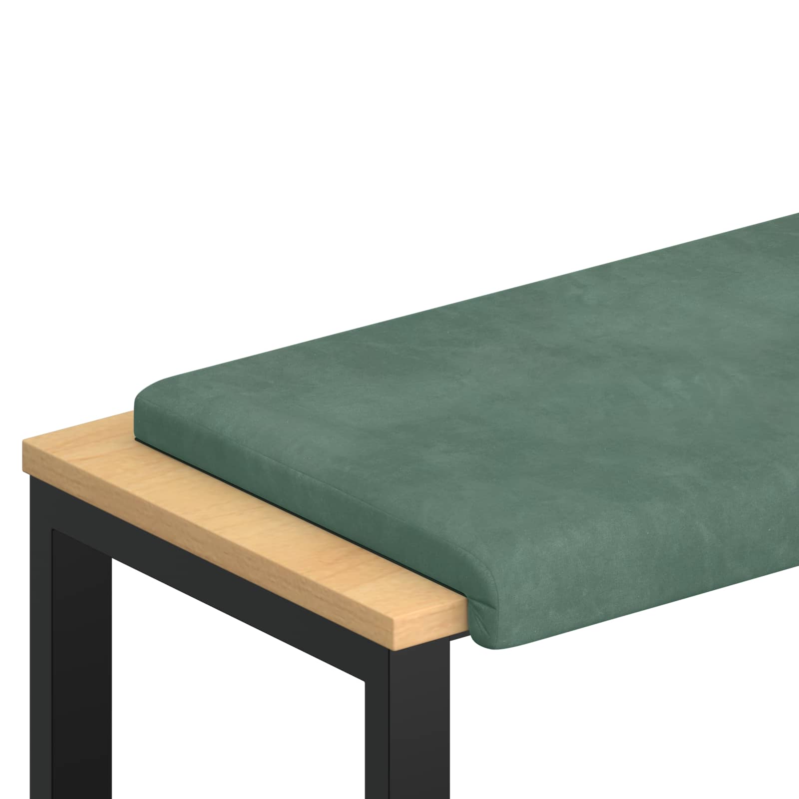 vidaXL Poduszka na ławkę Welur Zielony morski Głębokość 35 cm
