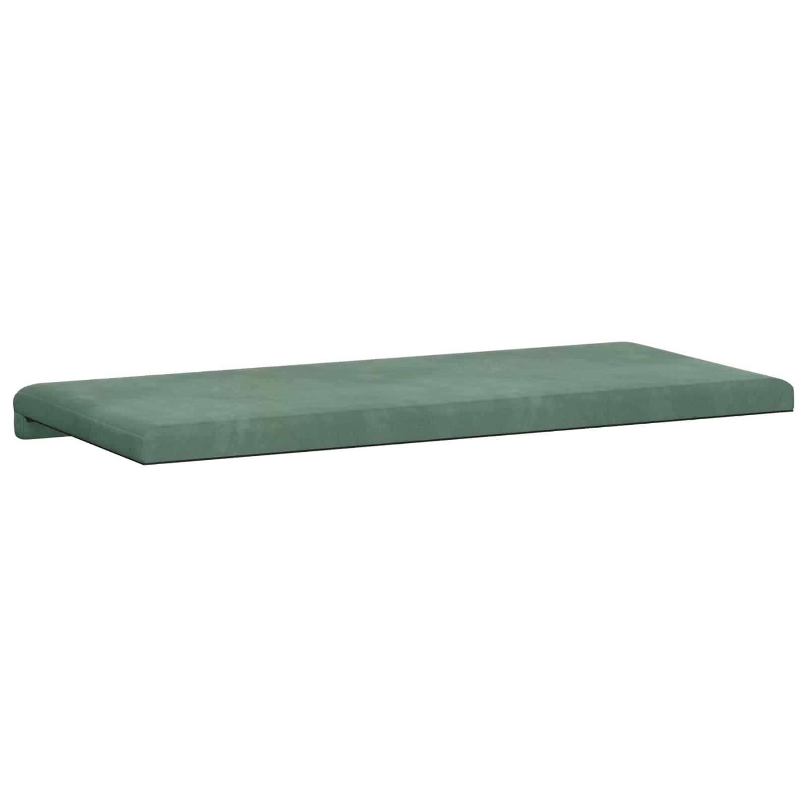 vidaXL Poduszka na ławkę Welur Zielony morski Głębokość 35 cm
