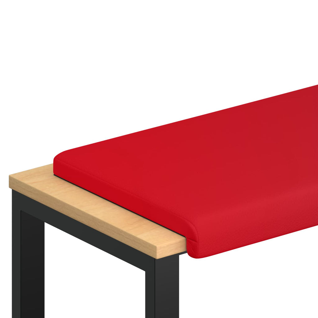 vidaXL Poduszka na ławkę Ekoskóra czerwony Głębokość 35 cm