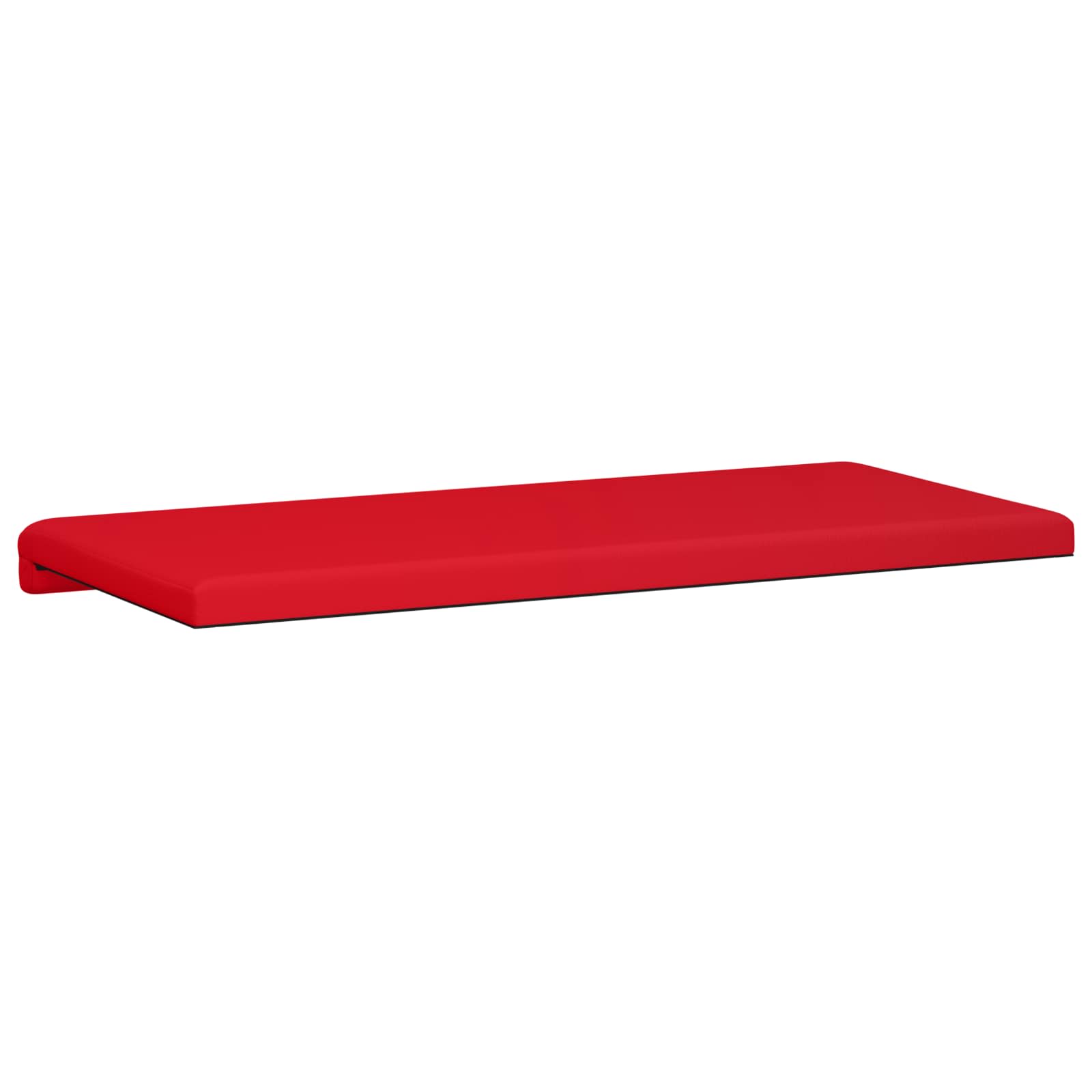 vidaXL Poduszka na ławkę Ekoskóra czerwony Głębokość 35 cm