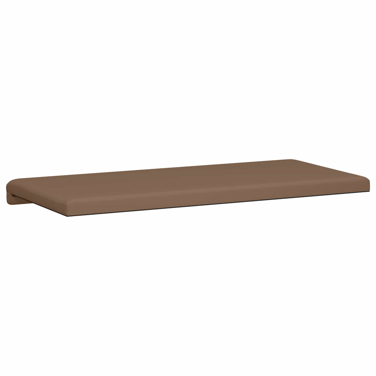 vidaXL Poduszka na ławkę Ekoskóra Cappuccino Głębokość 35 cm