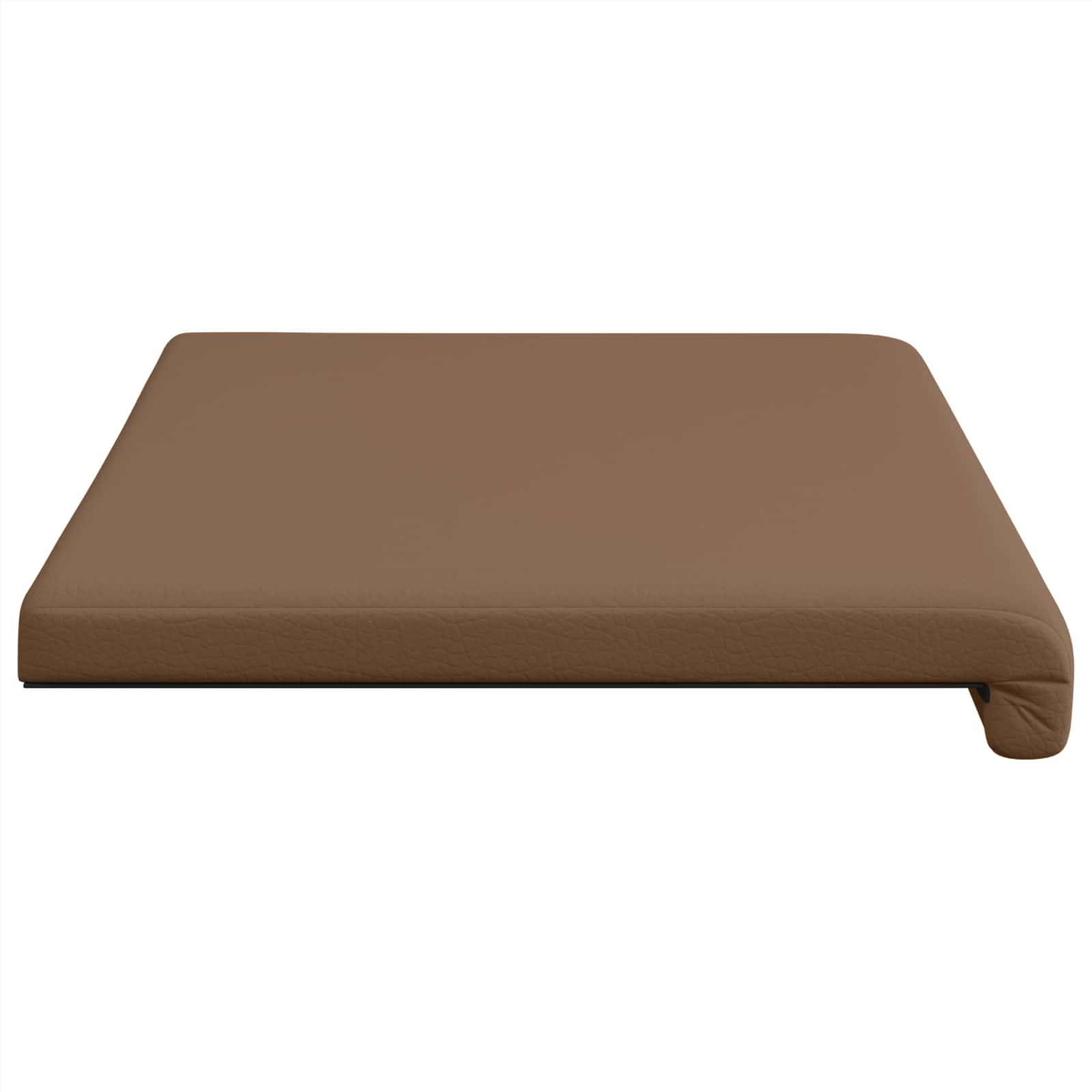 vidaXL Poduszka na ławkę Ekoskóra Cappuccino Głębokość 35 cm
