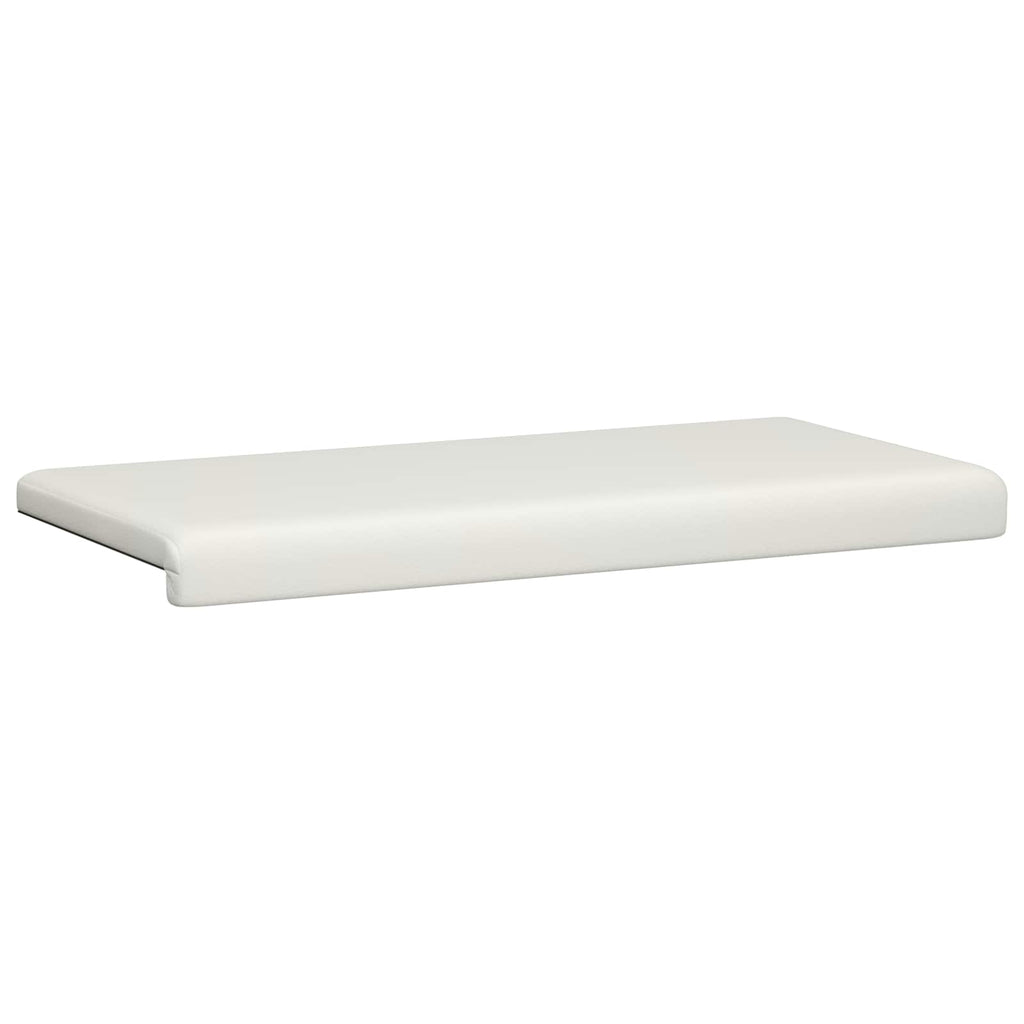 vidaXL Poduszka na ławkę Ekoskóra Biały Głębokość 35 cm