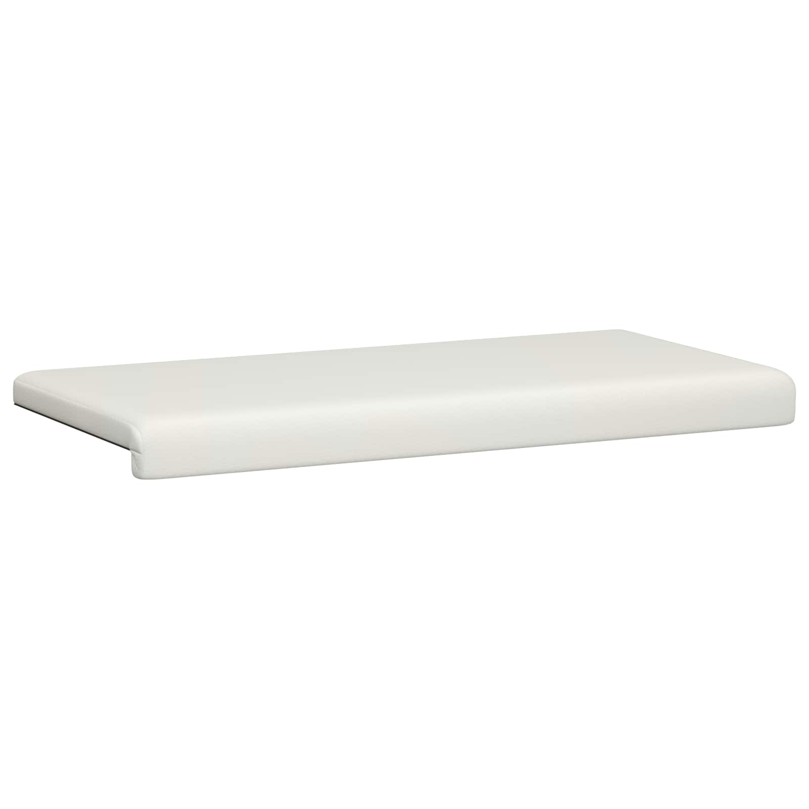 vidaXL Poduszka na ławkę Ekoskóra Biały Głębokość 35 cm