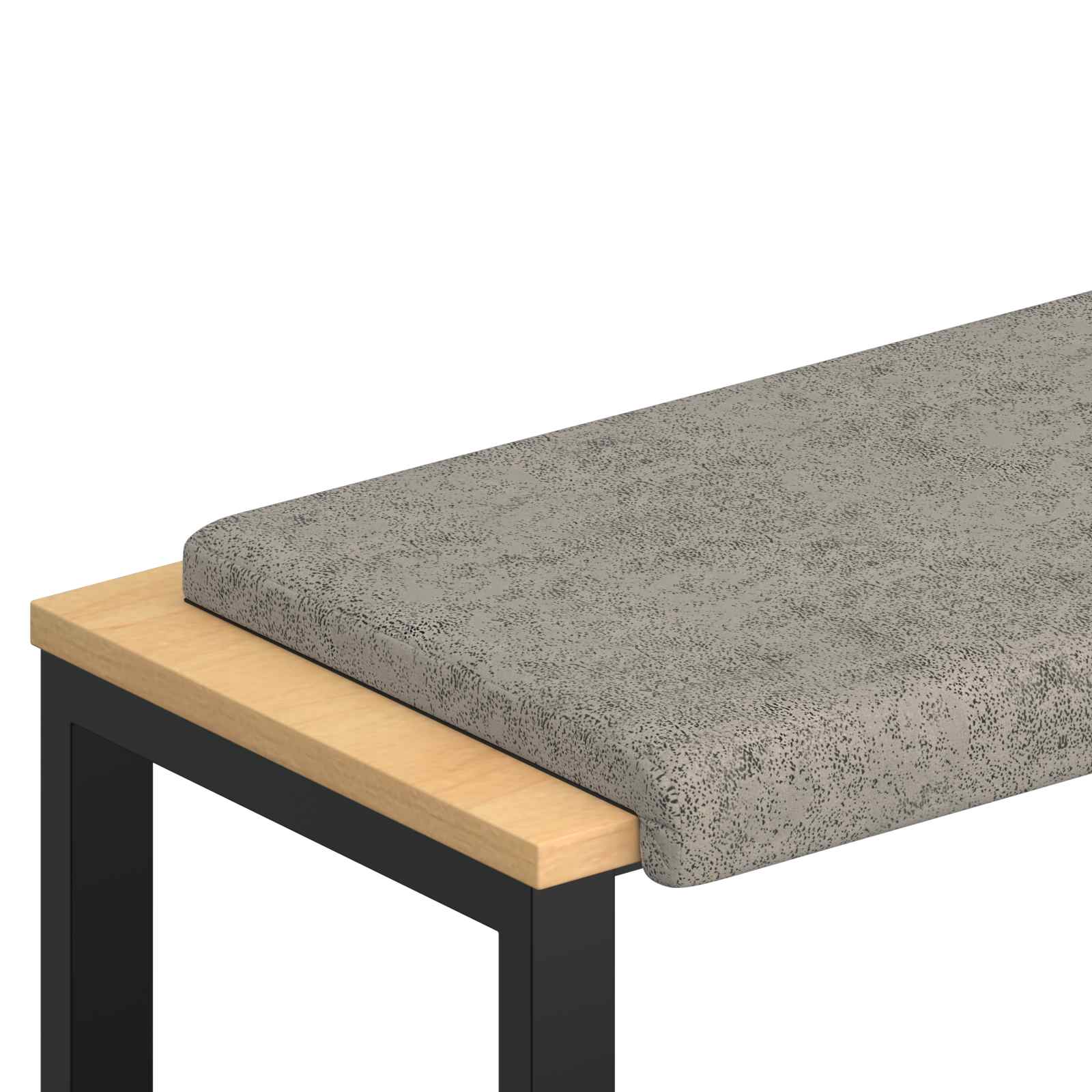 vidaXL Poduszka na ławkę Materiał zamszowy syntetyczny jasnoszary