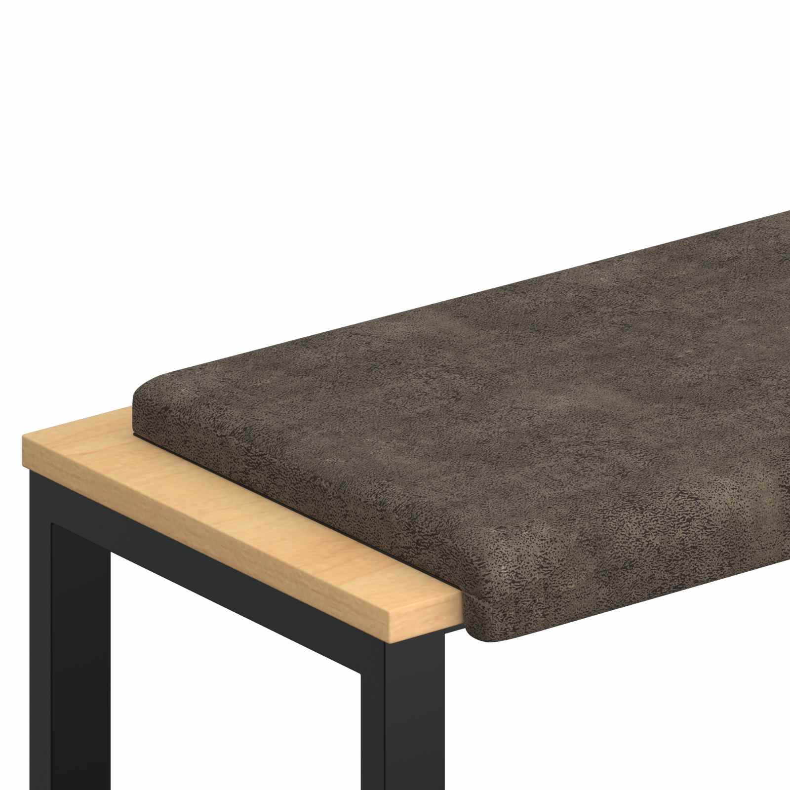 vidaXL Poduszka na ławkę Materiał zamszowy syntetyczny ciemnoszary