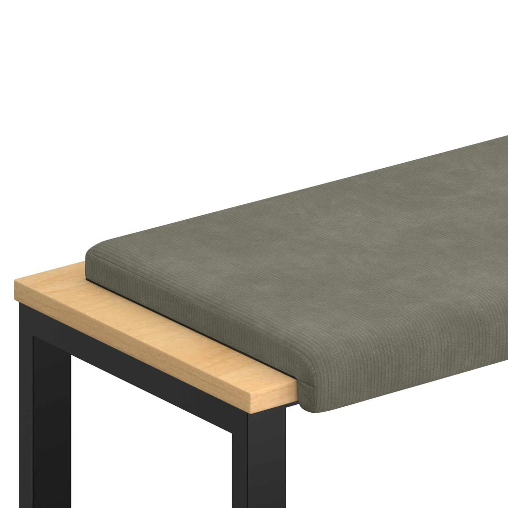 vidaXL Poduszka na ławkę sztruks jasnoszary Głębokość 35 cm