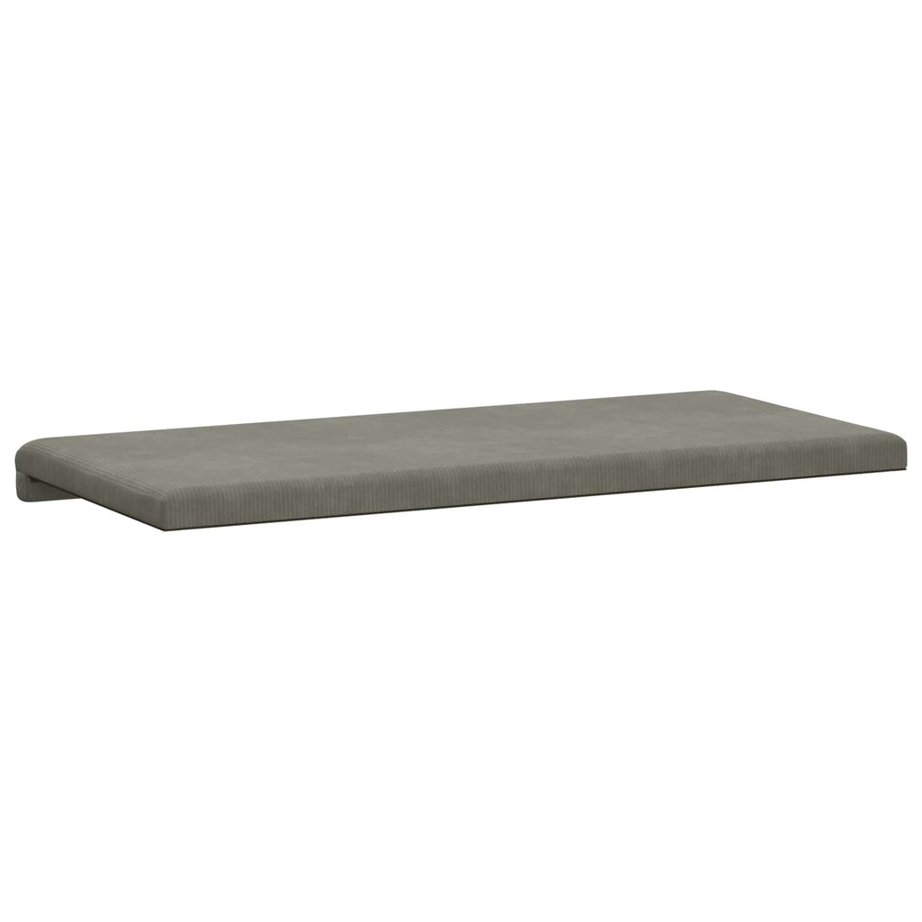 vidaXL Poduszka na ławkę sztruks jasnoszary Głębokość 35 cm