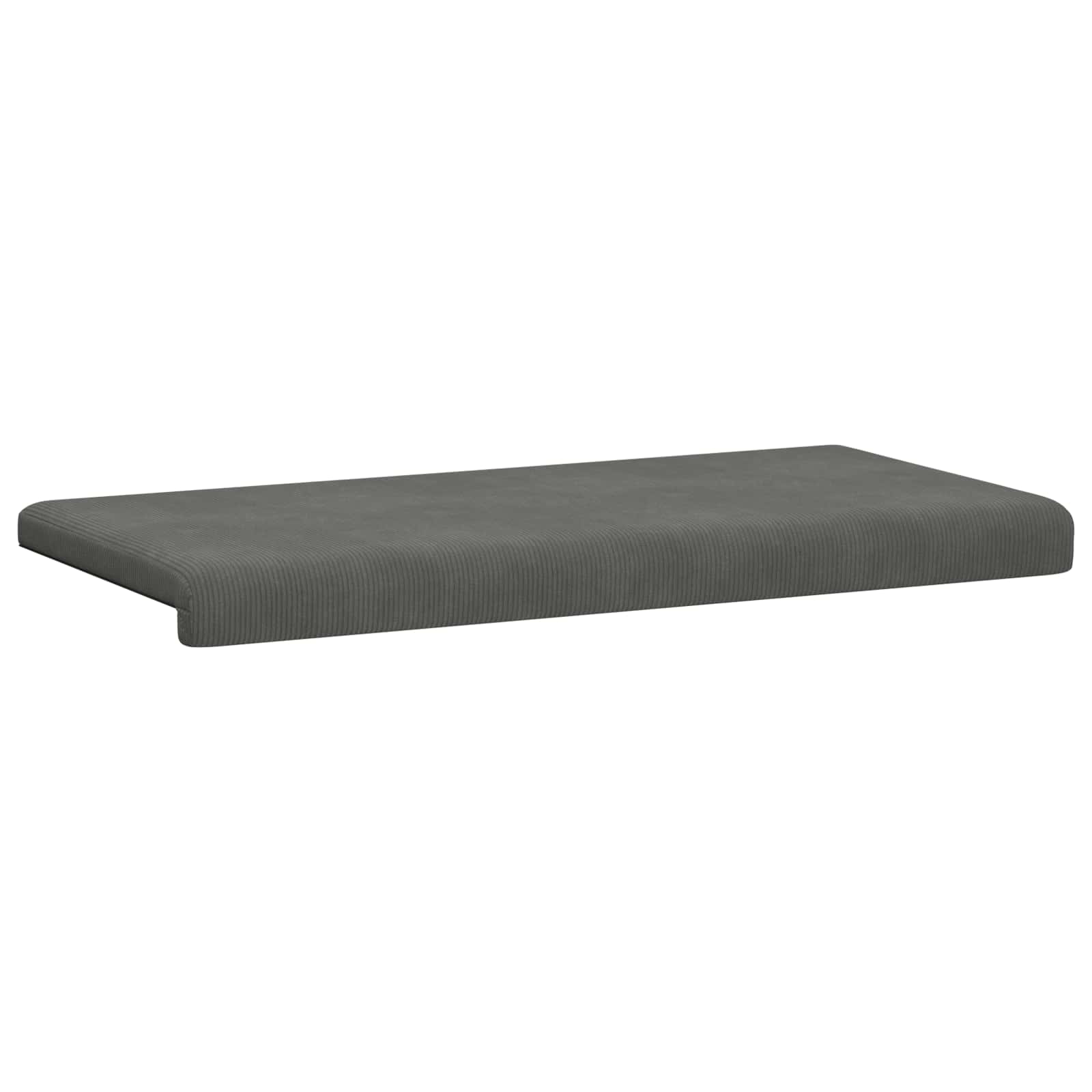 vidaXL Poduszka na ławkę sztruks ciemnoszary Głębokość 35 cm