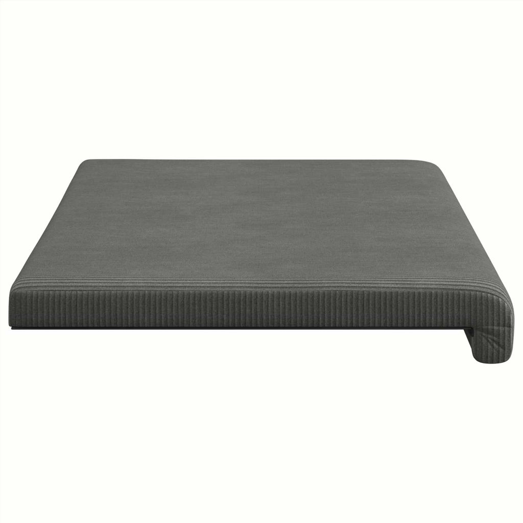 vidaXL Poduszka na ławkę sztruks ciemnoszary Głębokość 35 cm